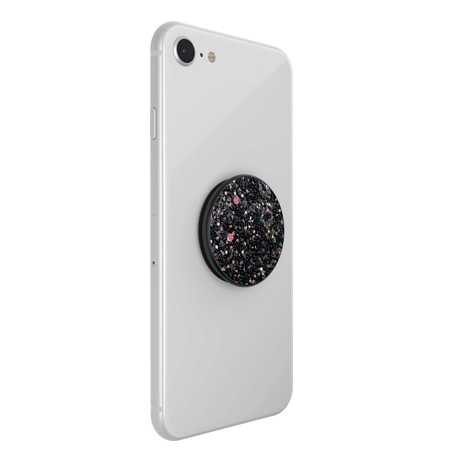POPSOCKETS Sparkle Black Avtagbart Grip med stativfunksjon Premium