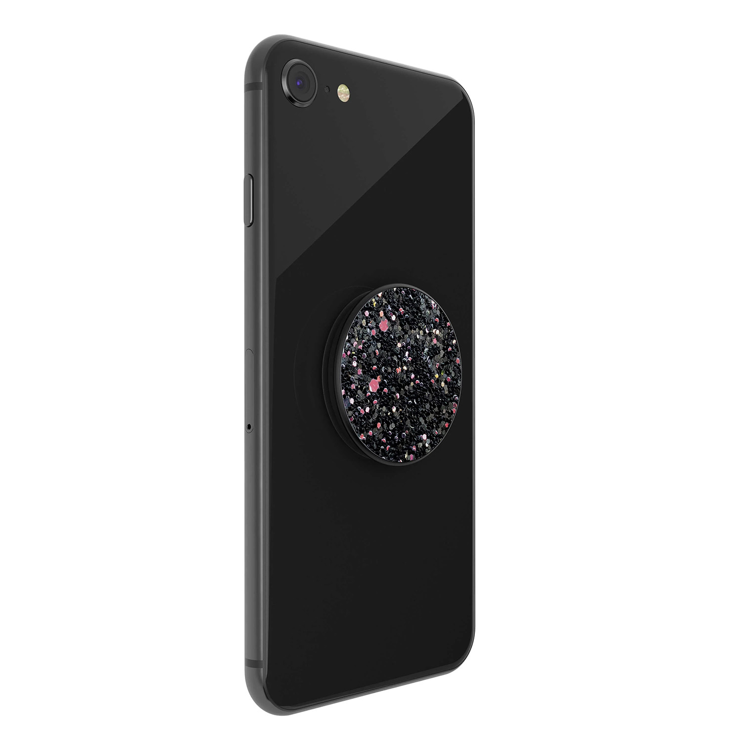 POPSOCKETS Sparkle Black Avtagbart Grip med stativfunksjon Premium