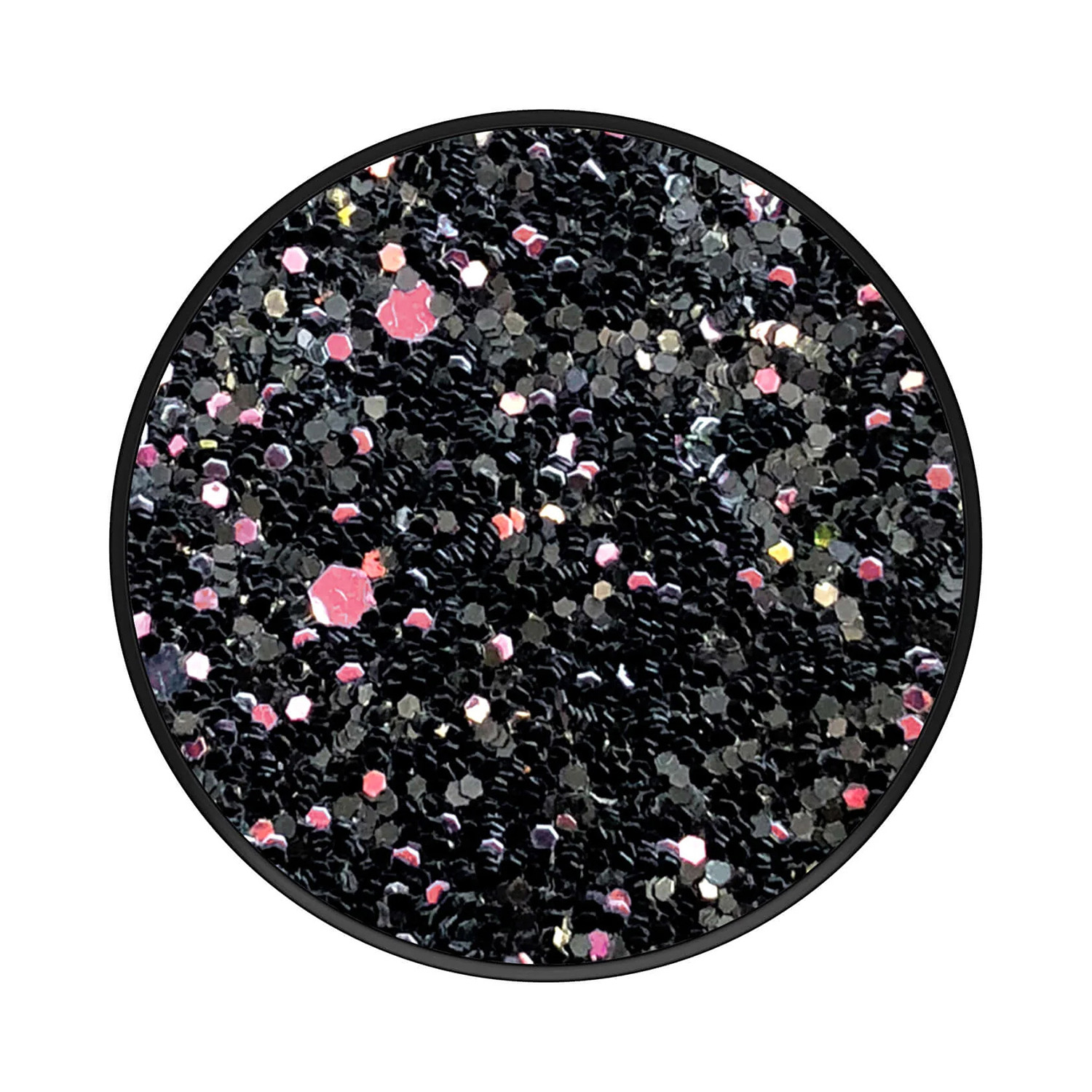POPSOCKETS Sparkle Black Avtagbart Grip med stativfunksjon Premium