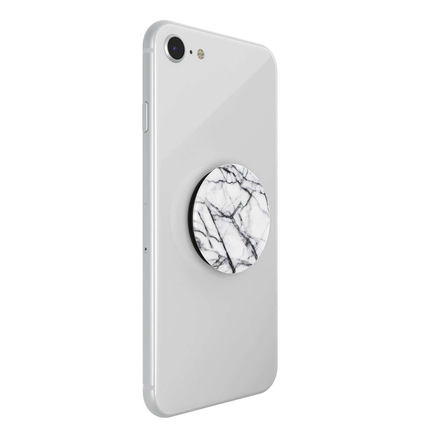 POPSOCKETS Dove White Marble Avtagbart Grip med stativfunksjon