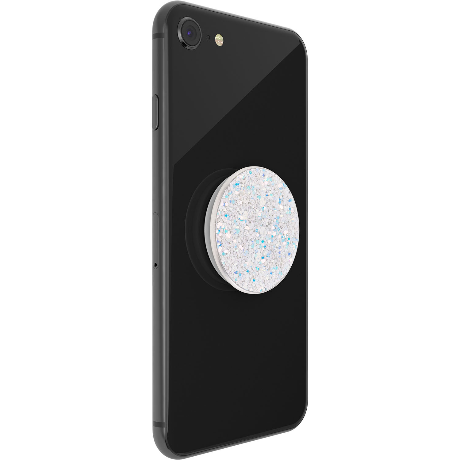 POPSOCKETS Sparkle Snow White Avtagbart Grip med stativfunksjon Premium