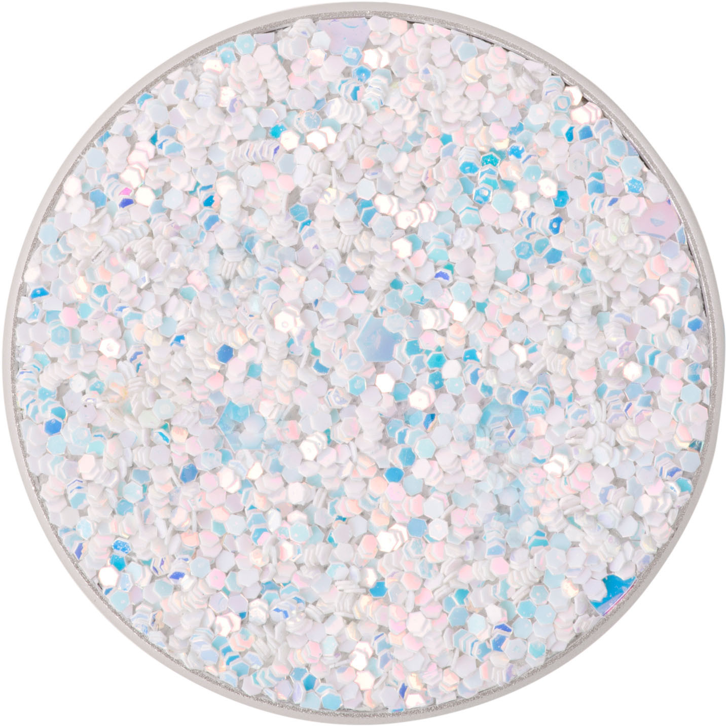POPSOCKETS Sparkle Snow White Avtagbart Grip med stativfunksjon Premium