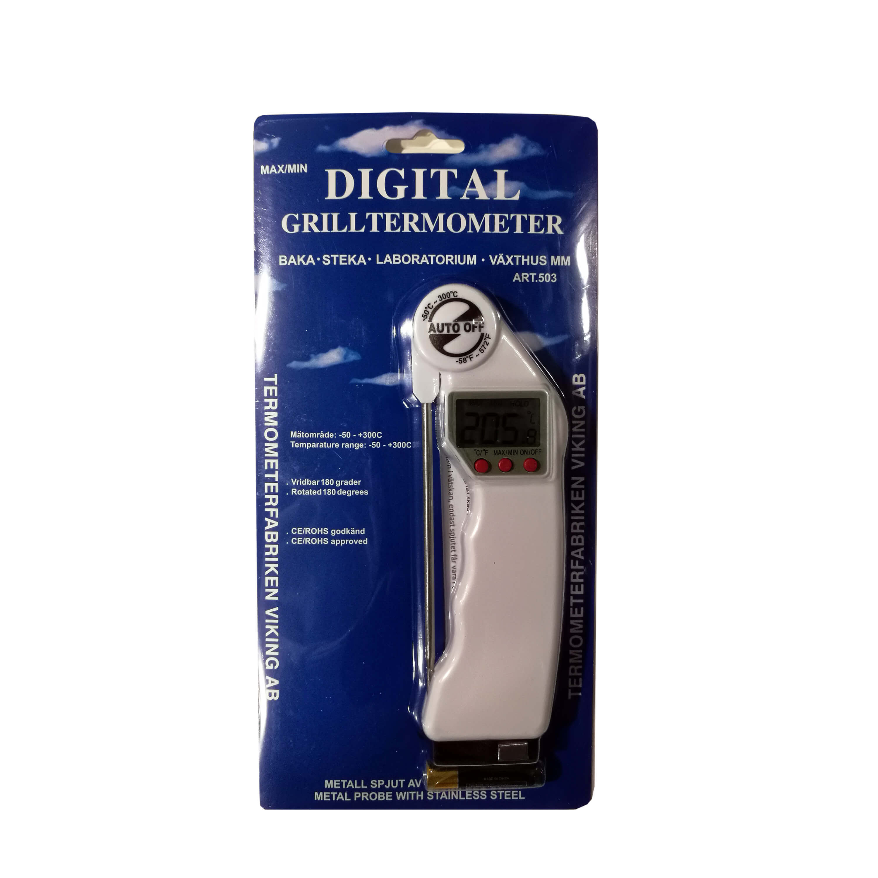 TERMOMETERFABRIKEN Termometer Instikk