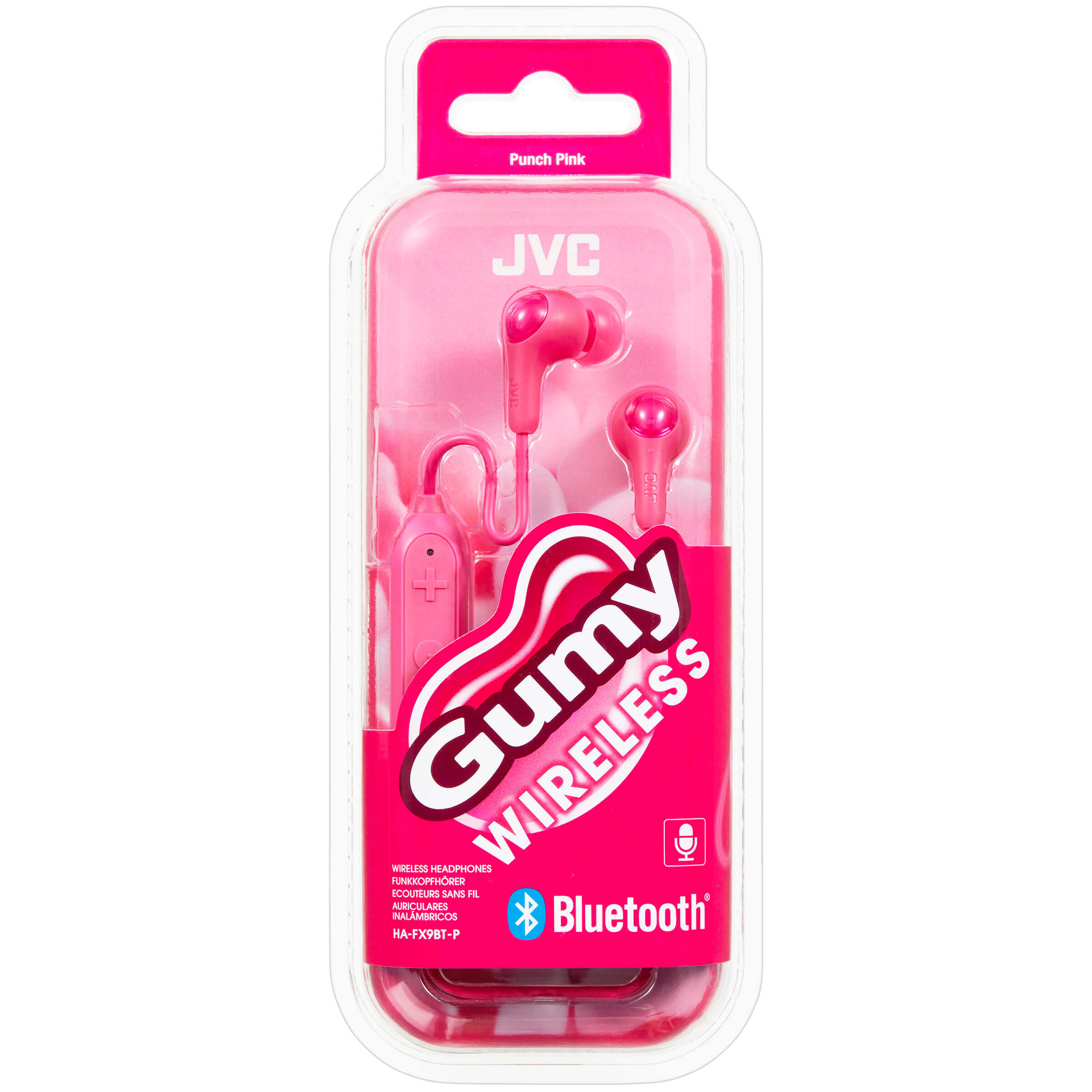 JVC Øreplugger FX9BT Gumy In-Ear Trådløs Mic Rosa