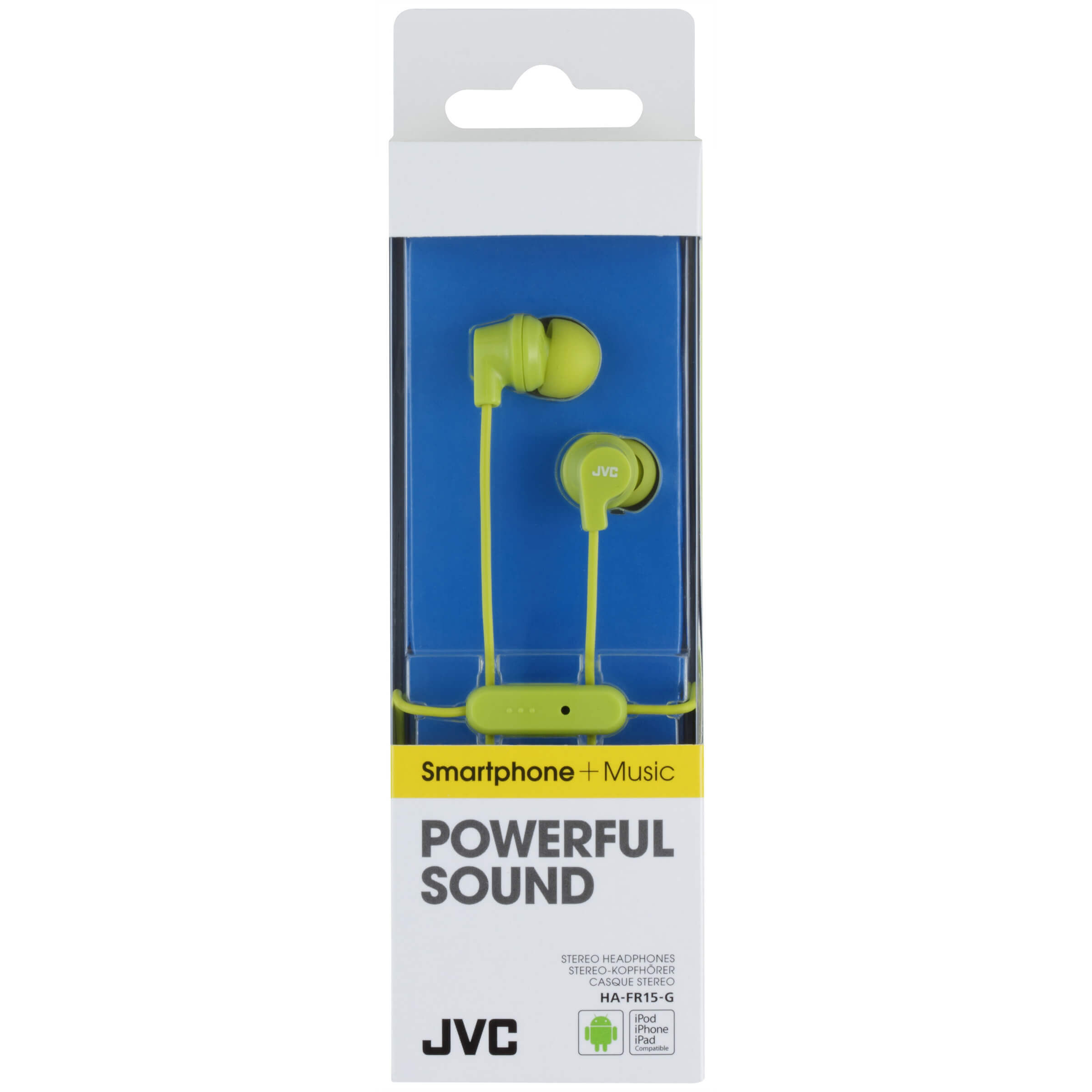 JVC Øreplugger FR15 Mic In-Ear Grønn