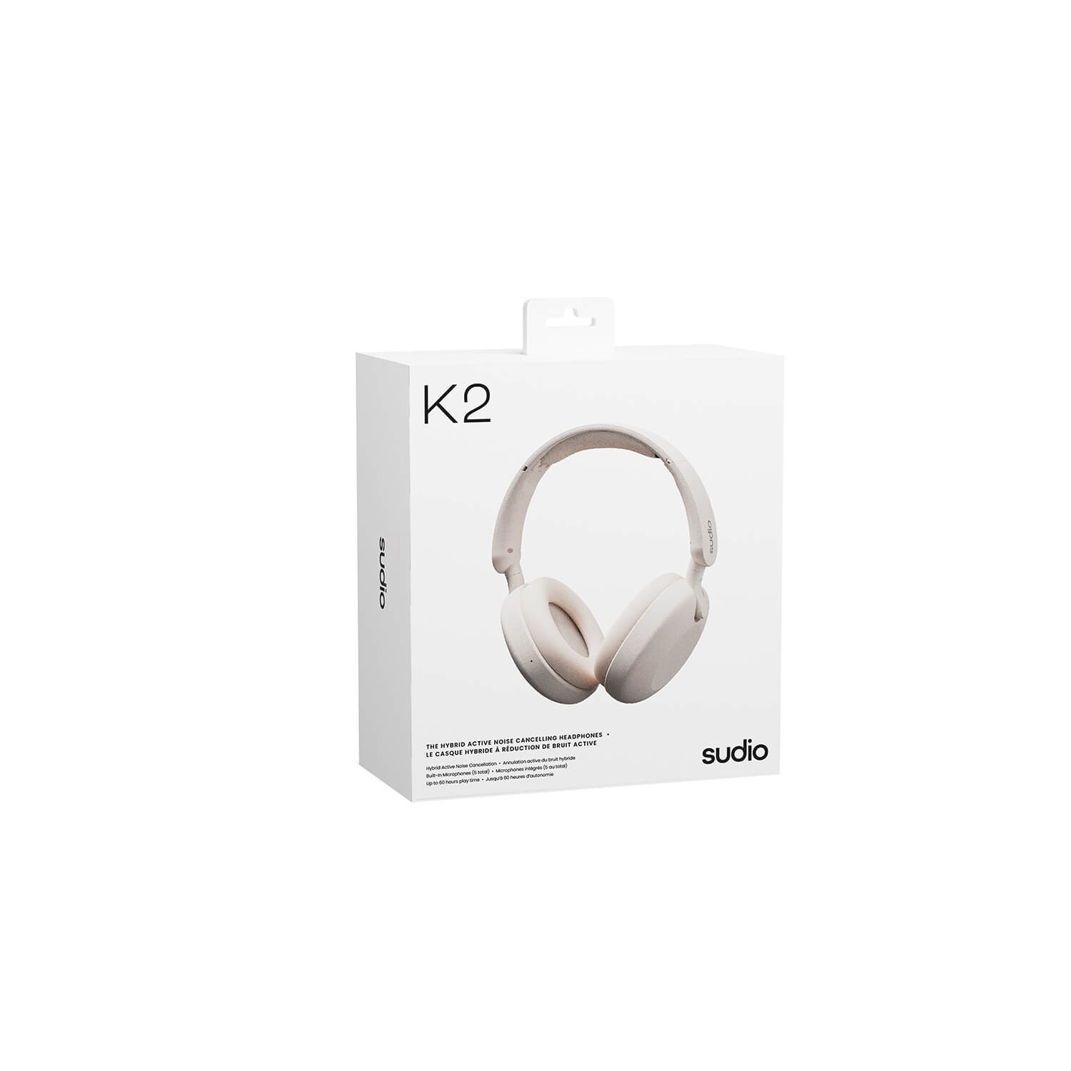 SUDIO Headphone K2 Wireless ANC Over-Ear White