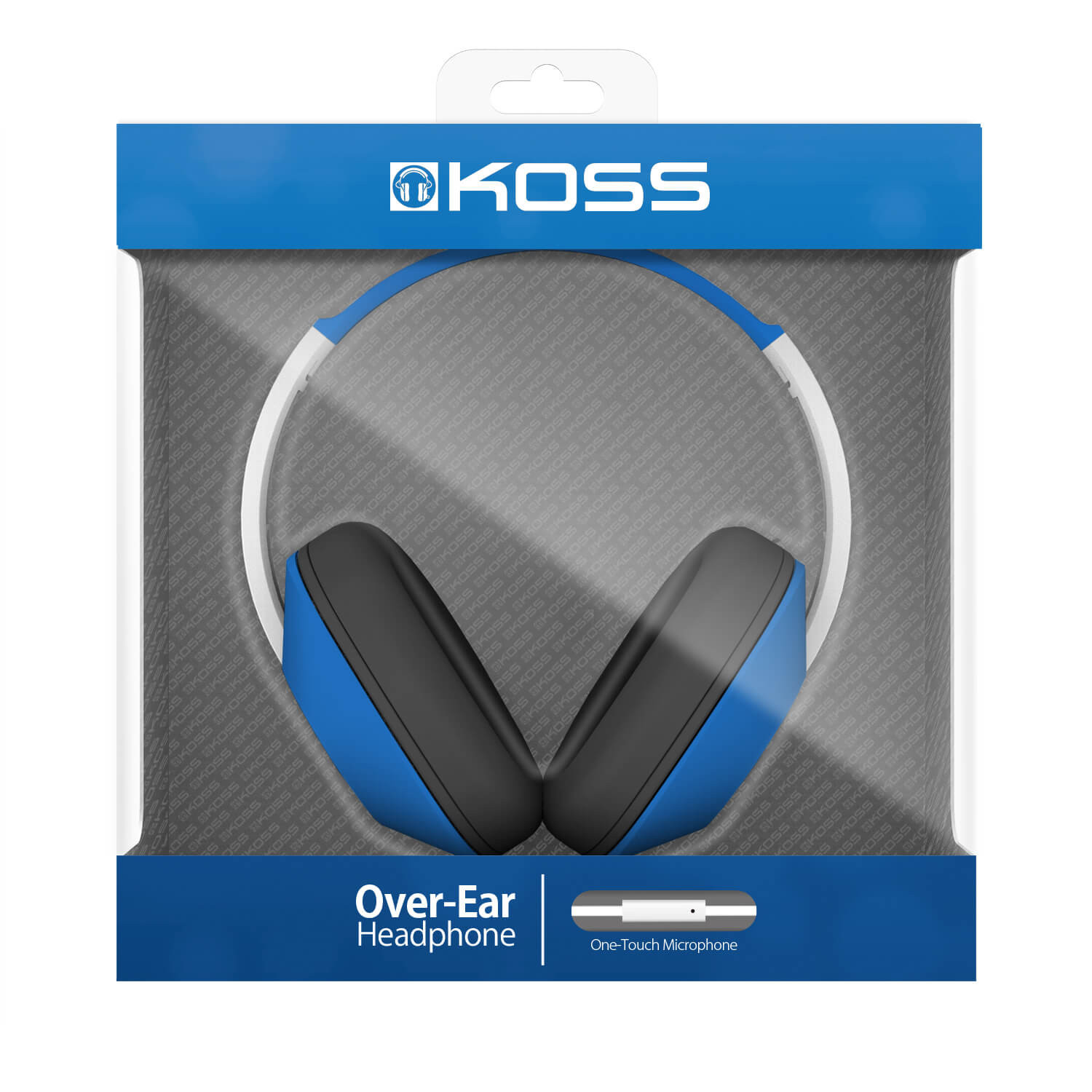 KOSS Hodetelefon UR23iB Blå Over-Ear med one touch mic