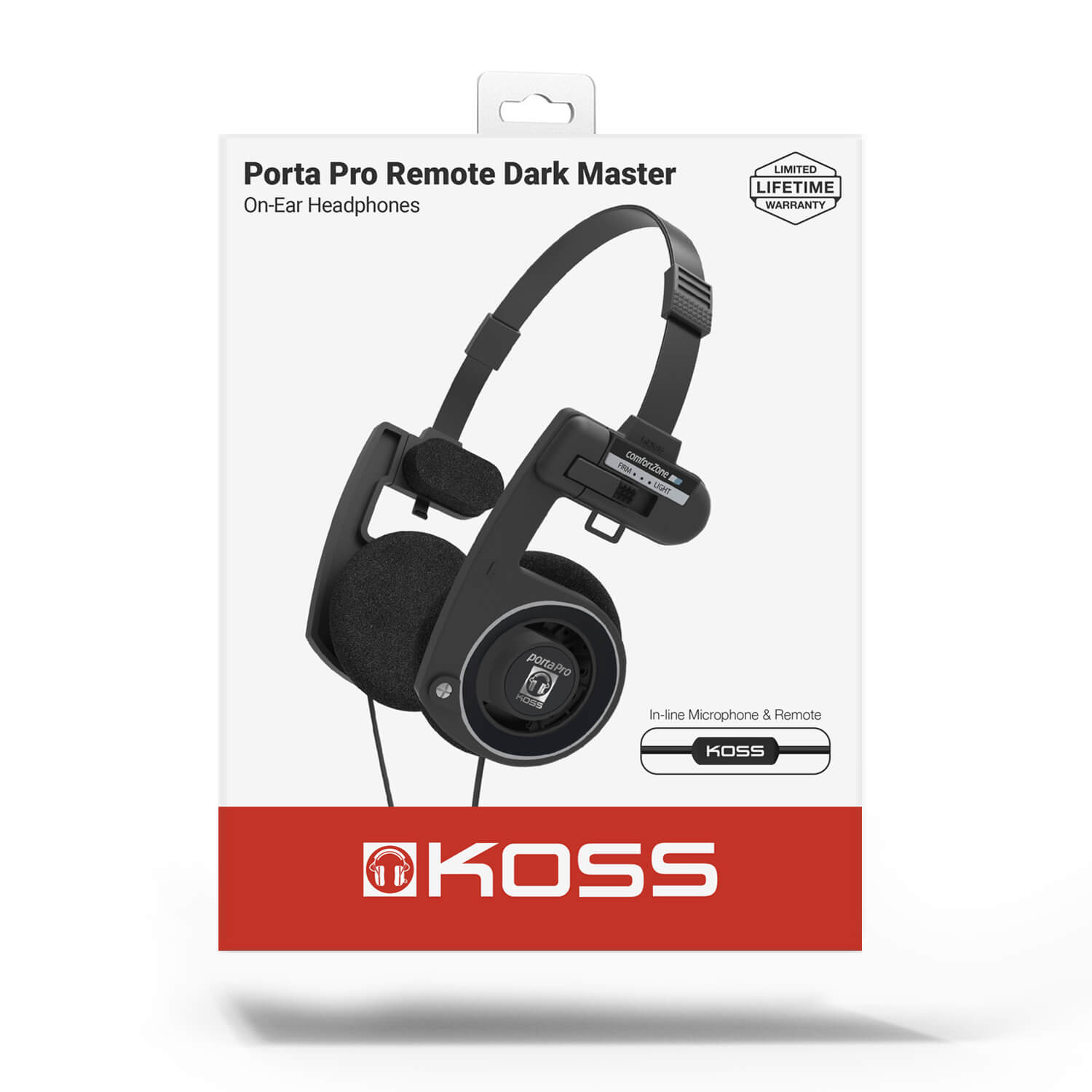 KOSS Hodetelefon PortaPro 3.0 On-Ear Mic Remote Dark Master