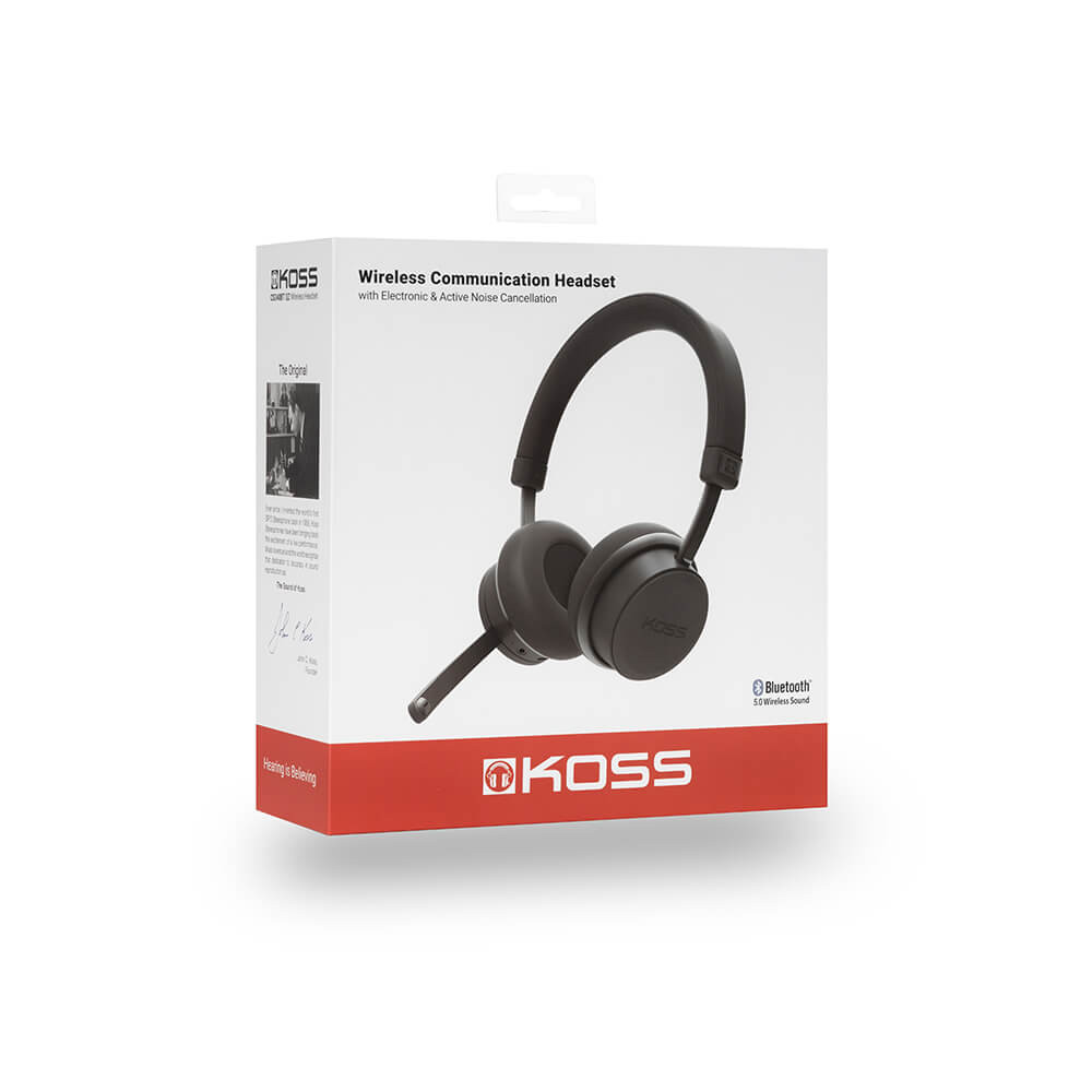 KOSS Headset CS340iBT Qz Over-Ear Mic Remote Svart