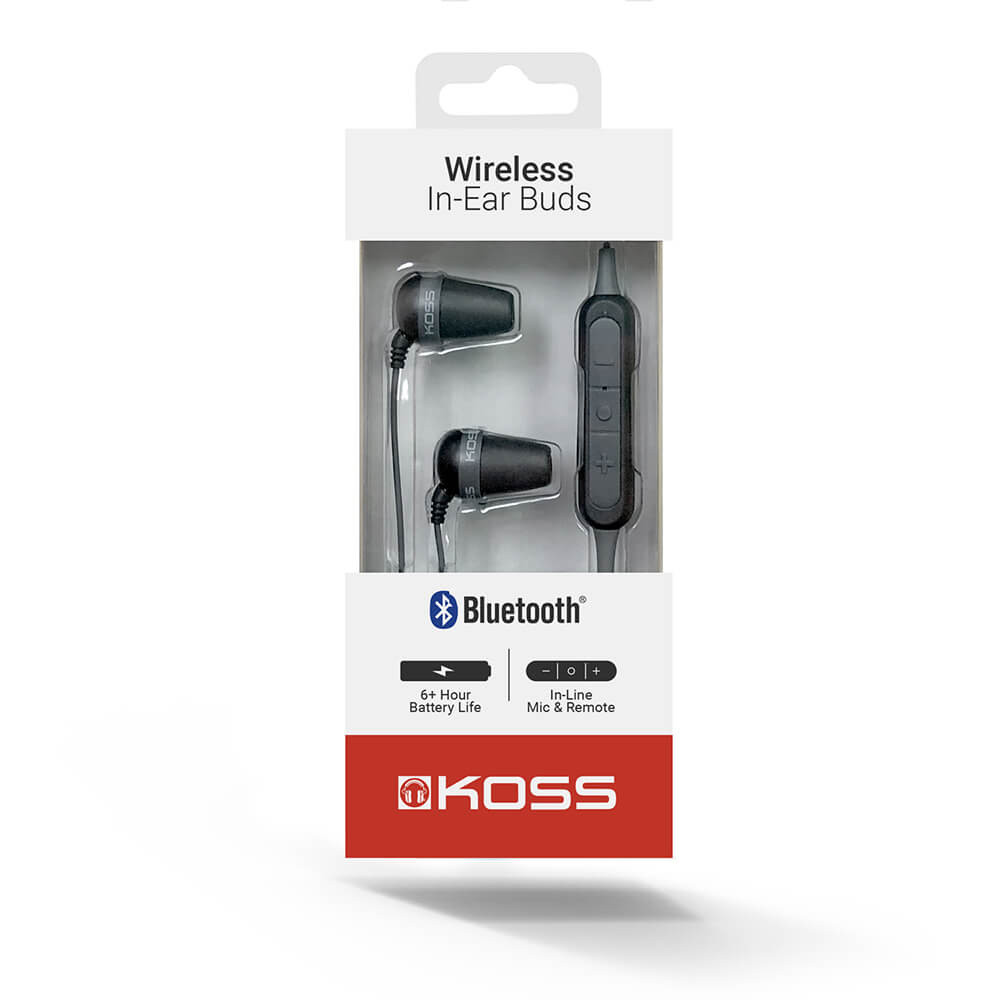 KOSS hodetelefon In-Ear The Plug BT Svart
