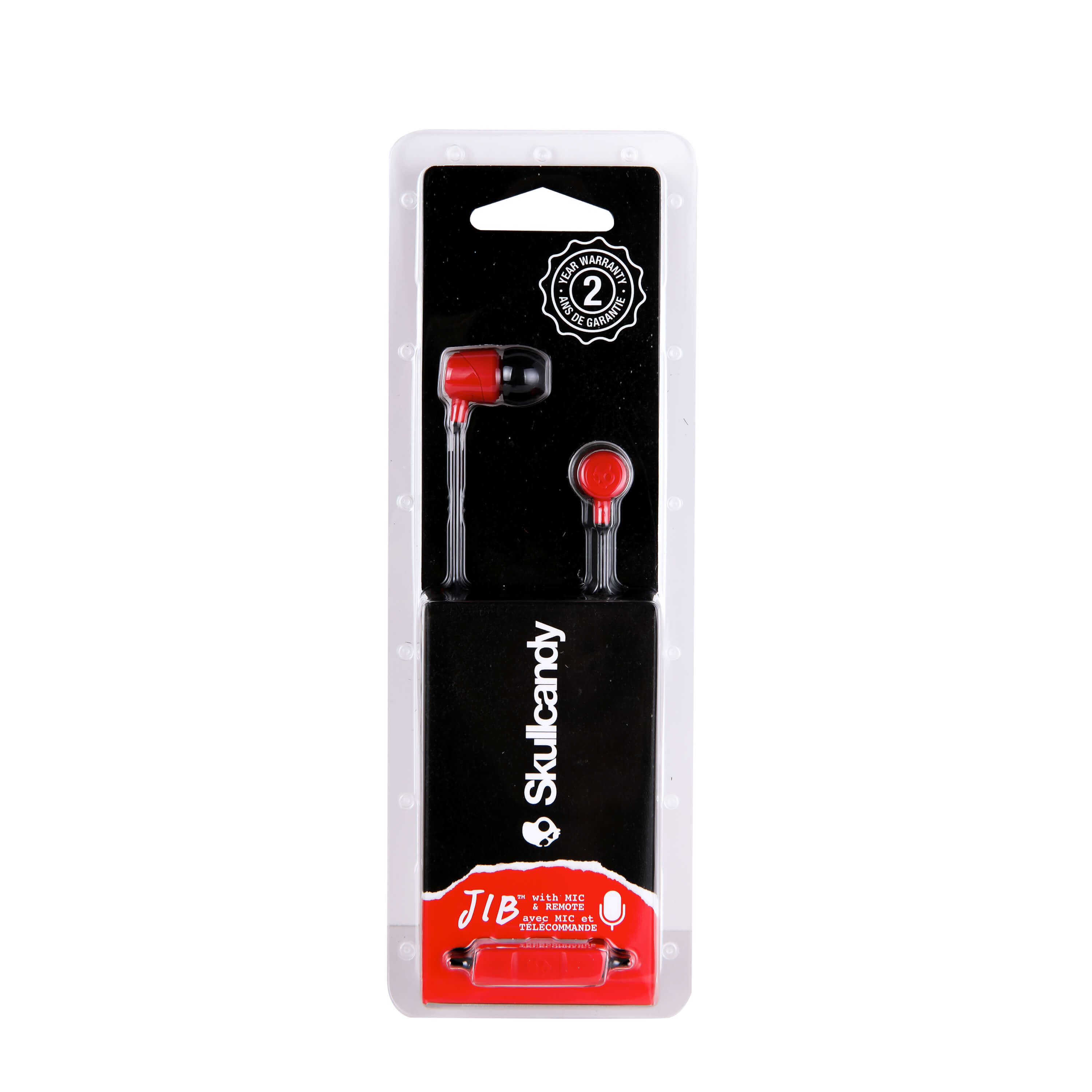 SKULLCANDY Øreplugger JIB In-Ear Mic Rød