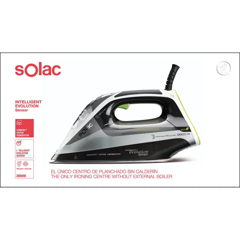 SOLAC Steam Iron Intelligent Evolution Sensor