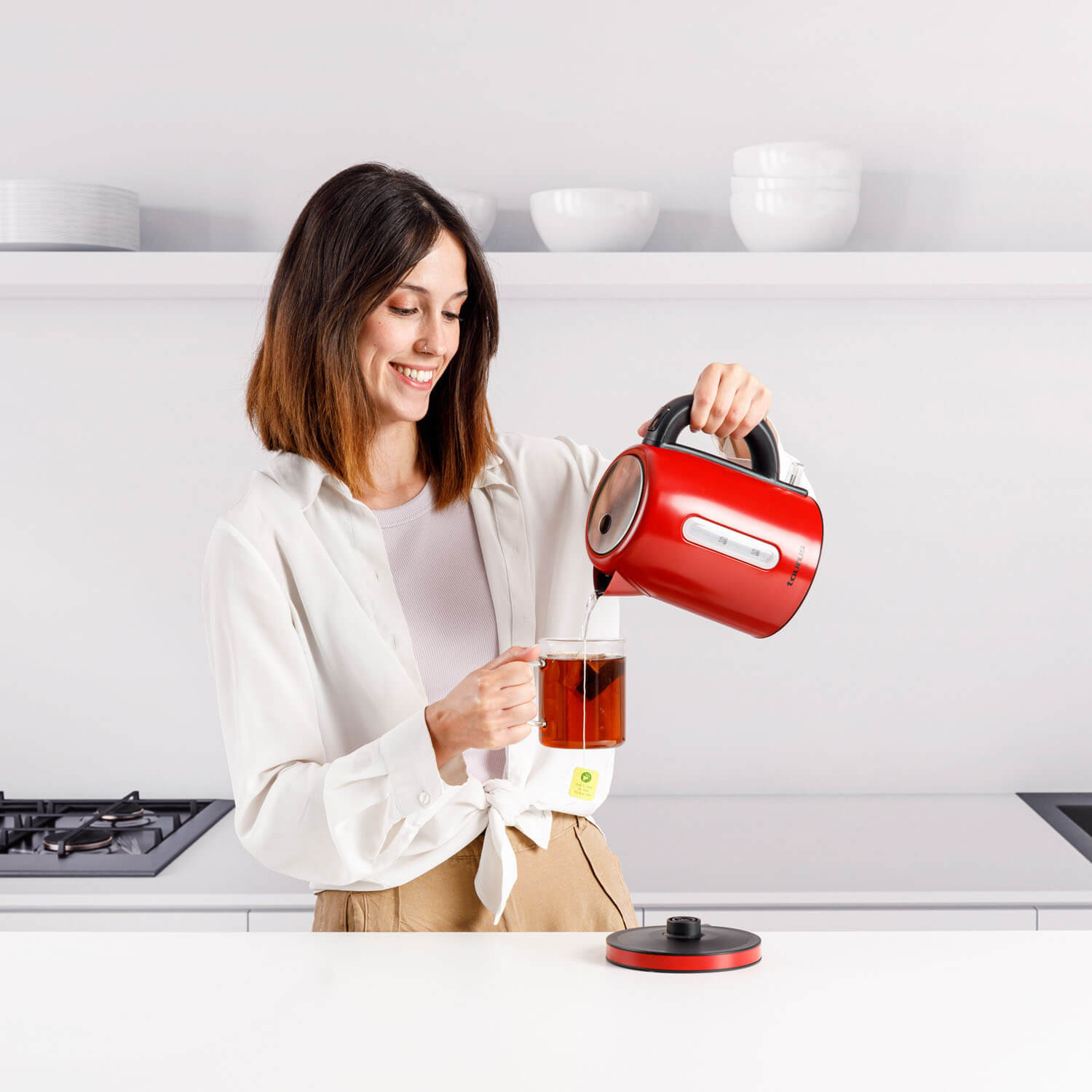 TAURUS Kettle 1L 2200W Vintage Red
