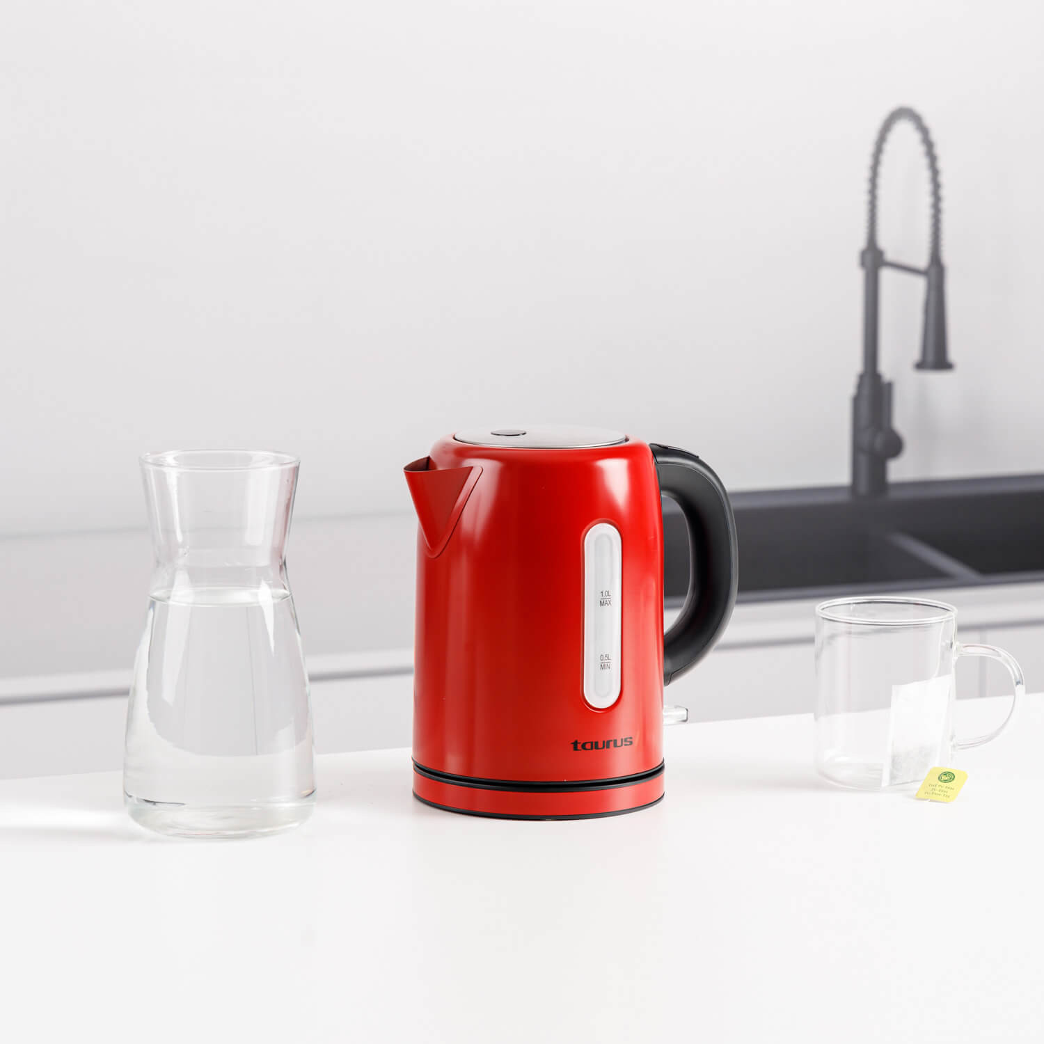 TAURUS Kettle 1L 2200W Vintage Red