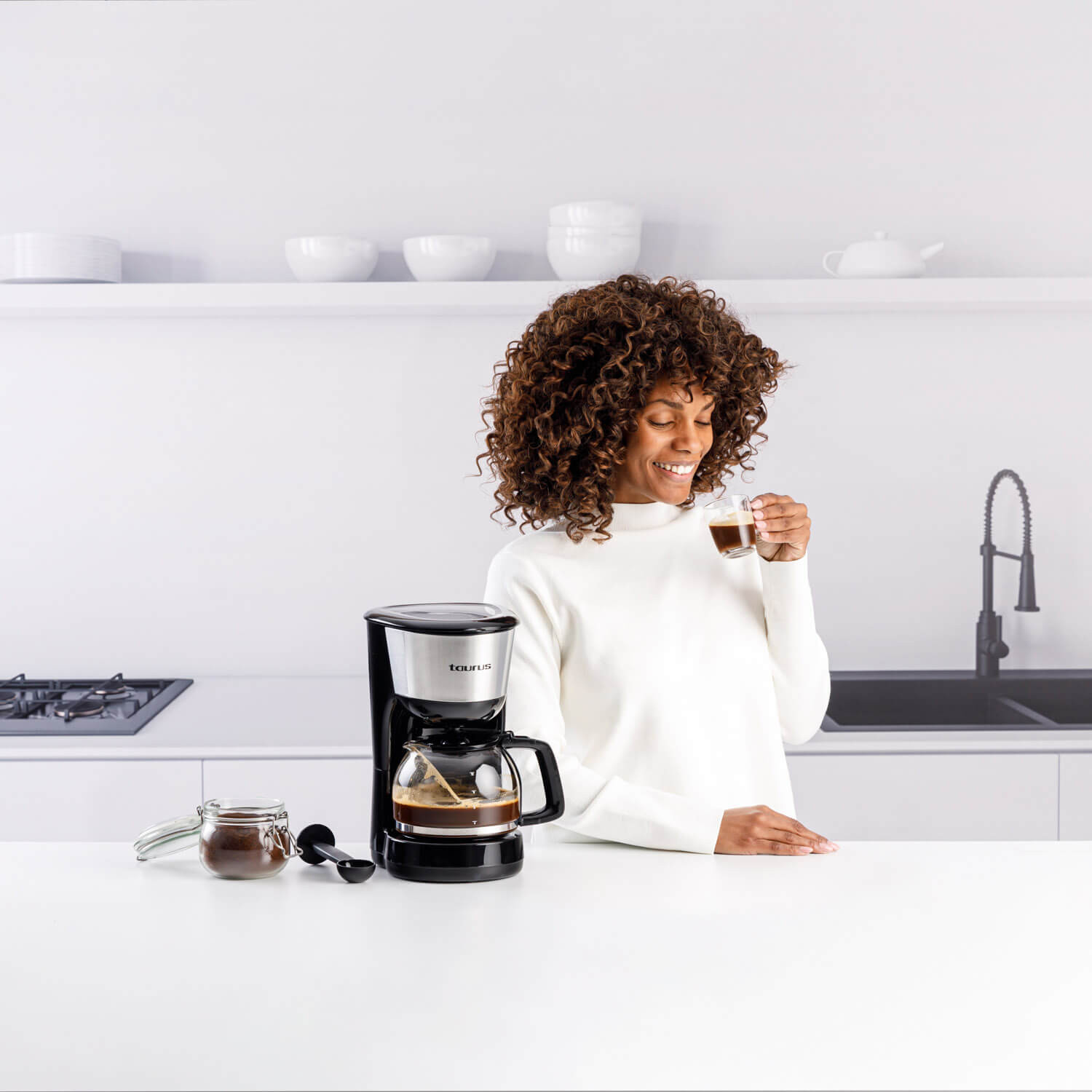 TAURUS Coffee Maker Verona 12 Inox
