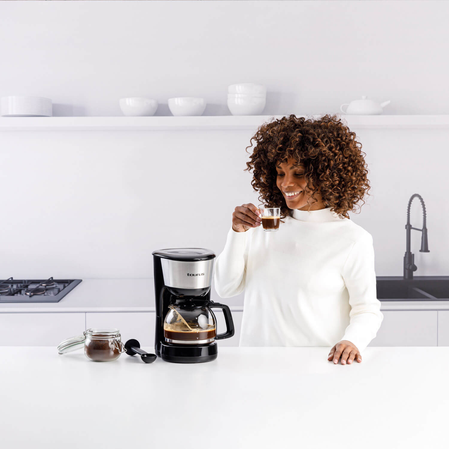TAURUS Coffee Maker Verona 12 Inox