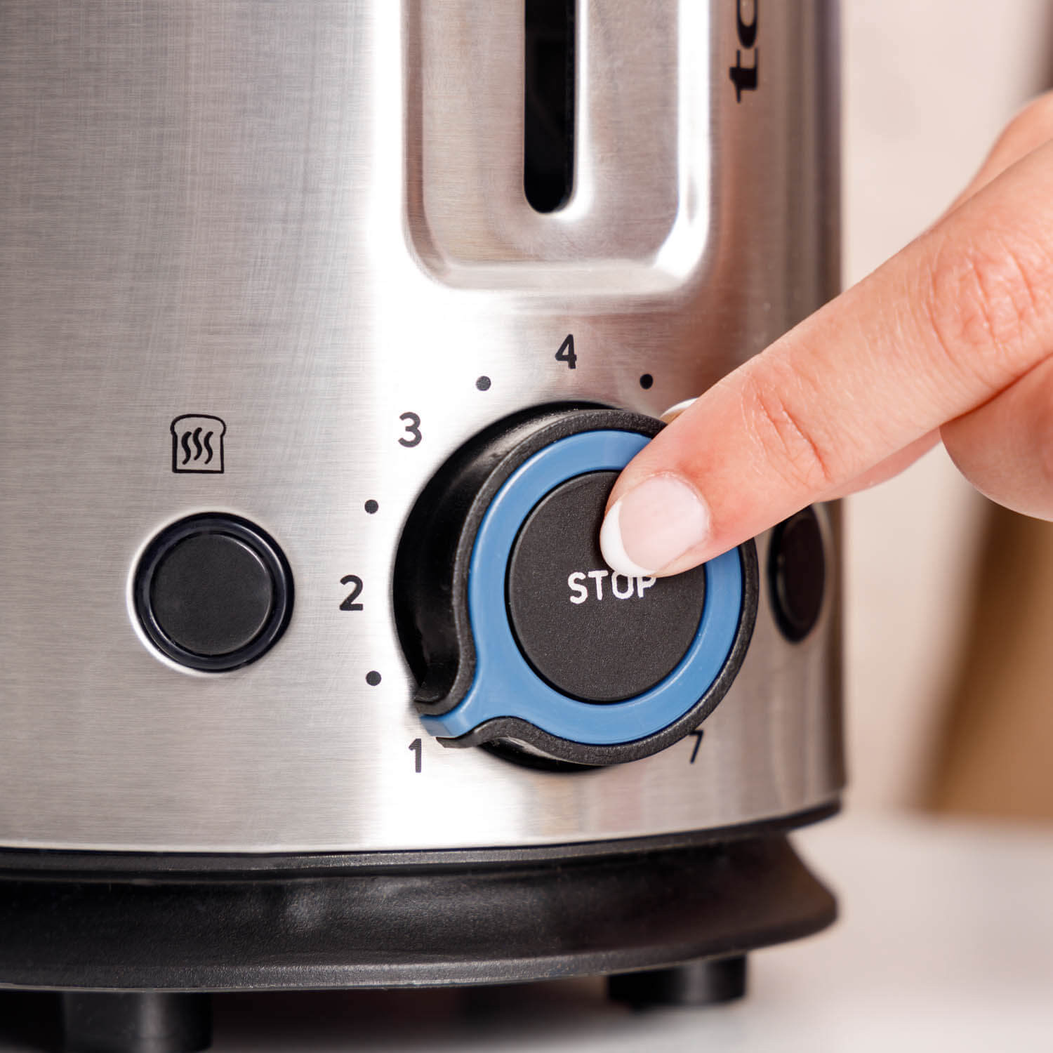 TAURUS Toaster One Slot Long Stainless Steel