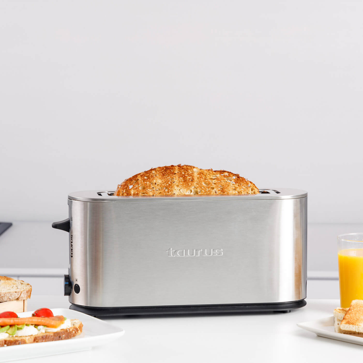 TAURUS Toaster One Slot Long Stainless Steel