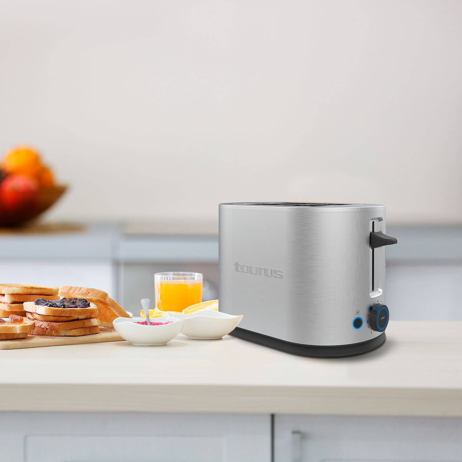 TAURUS Toaster Two Slot Stainless Steel