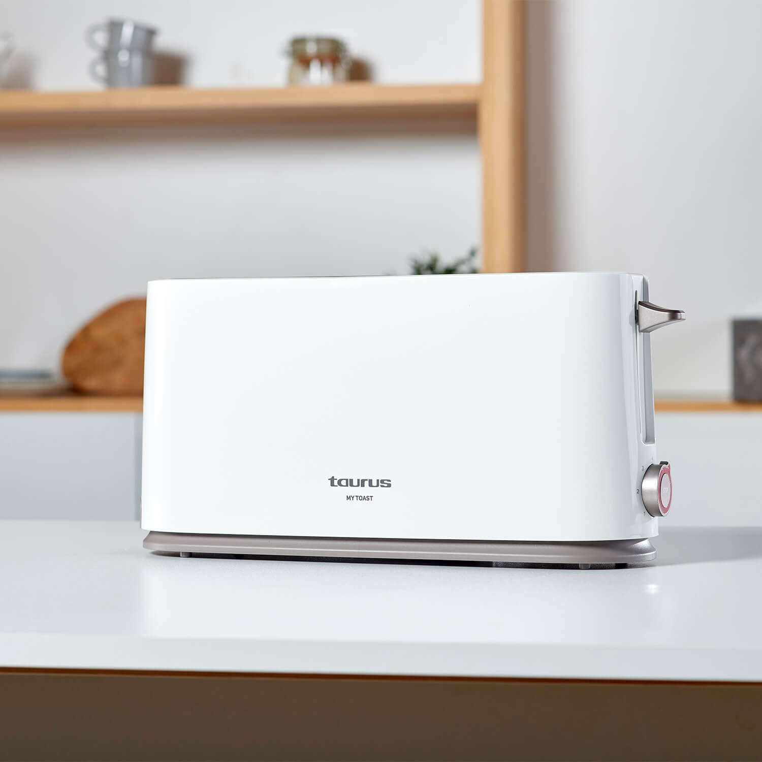 TAURUS Toaster One Slot Long 1000W White