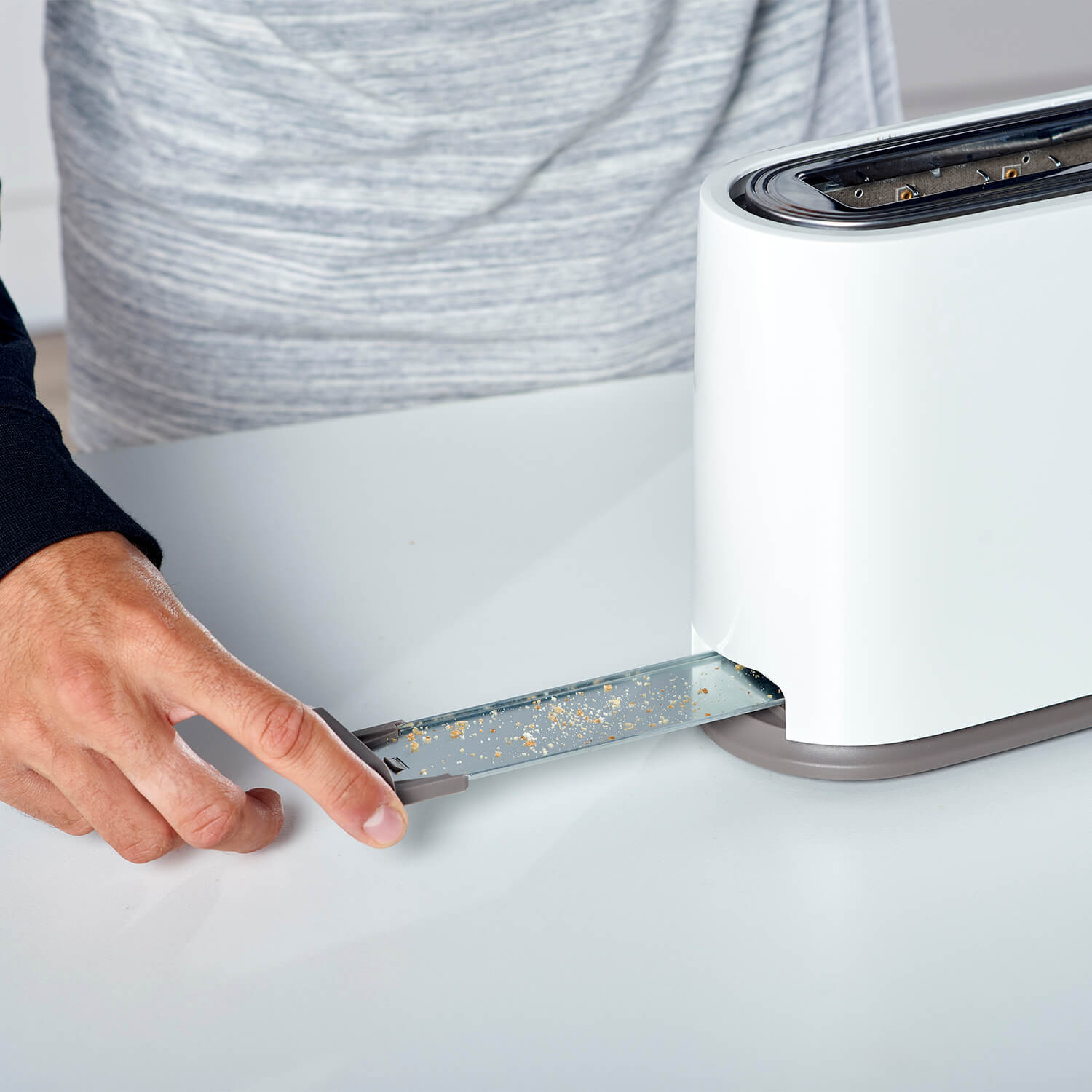 TAURUS Toaster One Slot Long 1000W White