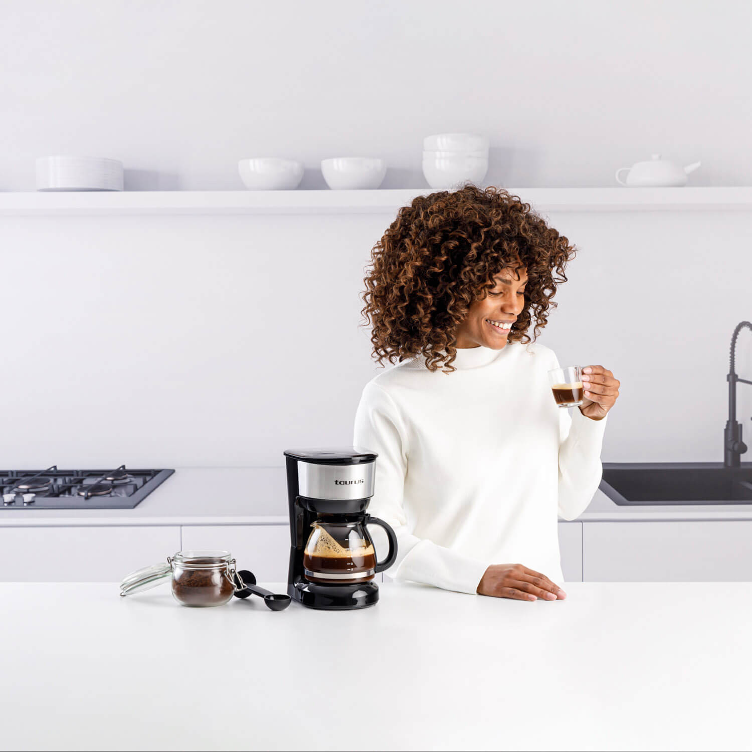 TAURUS Coffee Maker Verona 6 Inox