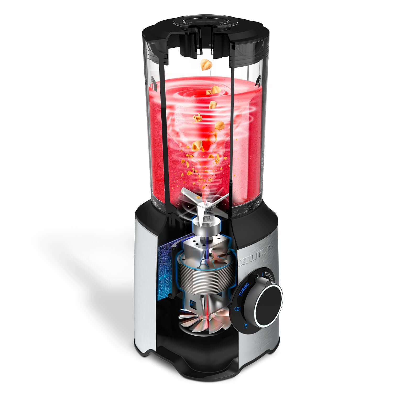 TAURUS Jar Blender 1800W Pulp Filter