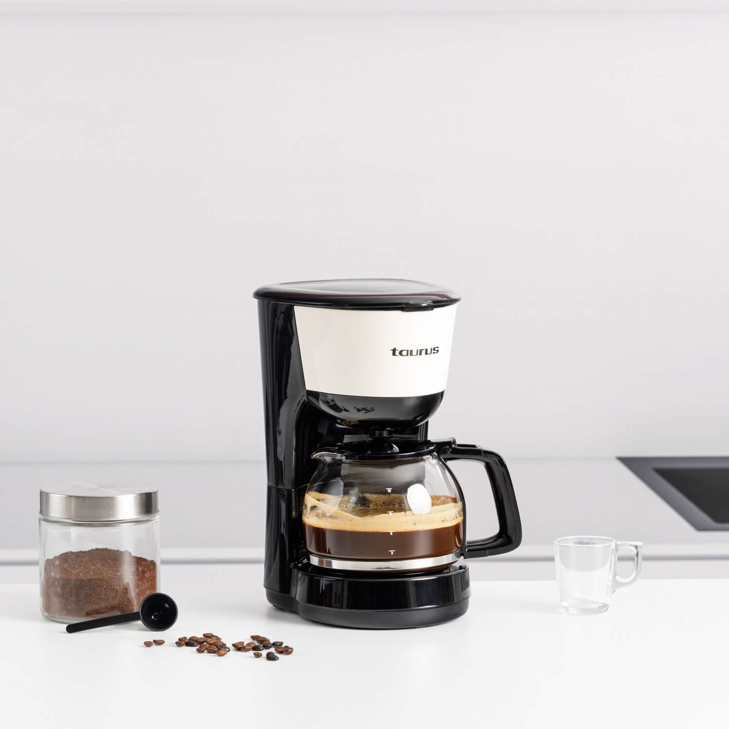 TAURUS Coffee Maker Verona Vintage Cream