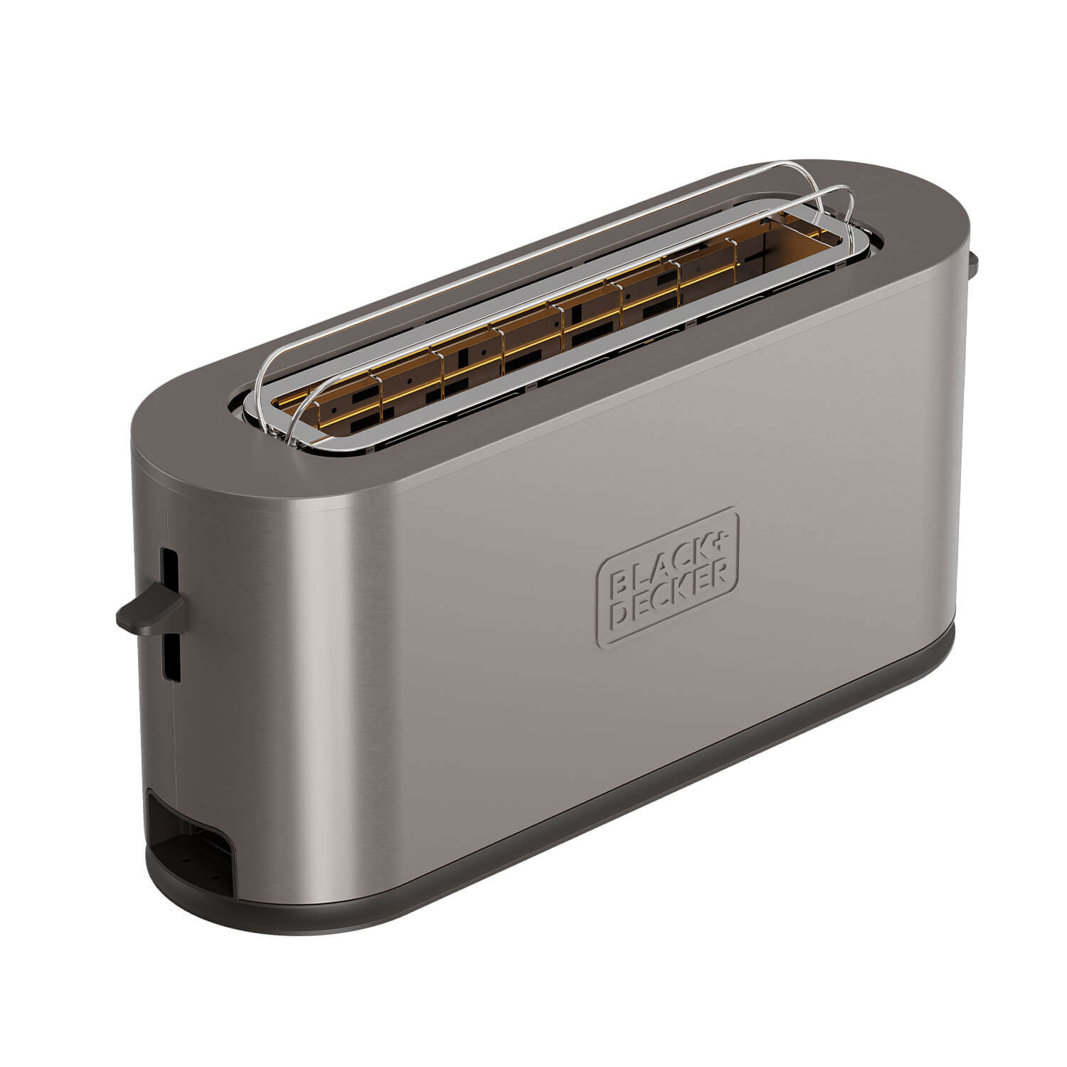 BLACK+DECKER Toaster Long Slot 1000W Inox
