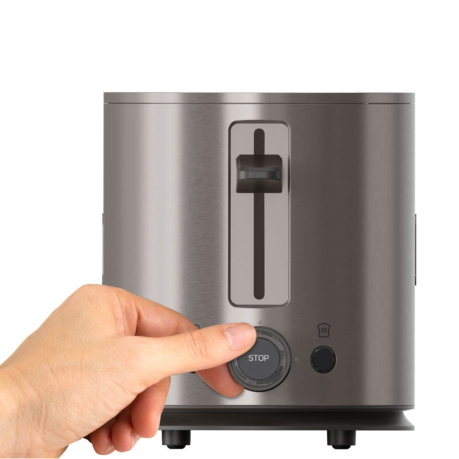 BLACK+DECKER Toaster 2 Slot 900W Inox