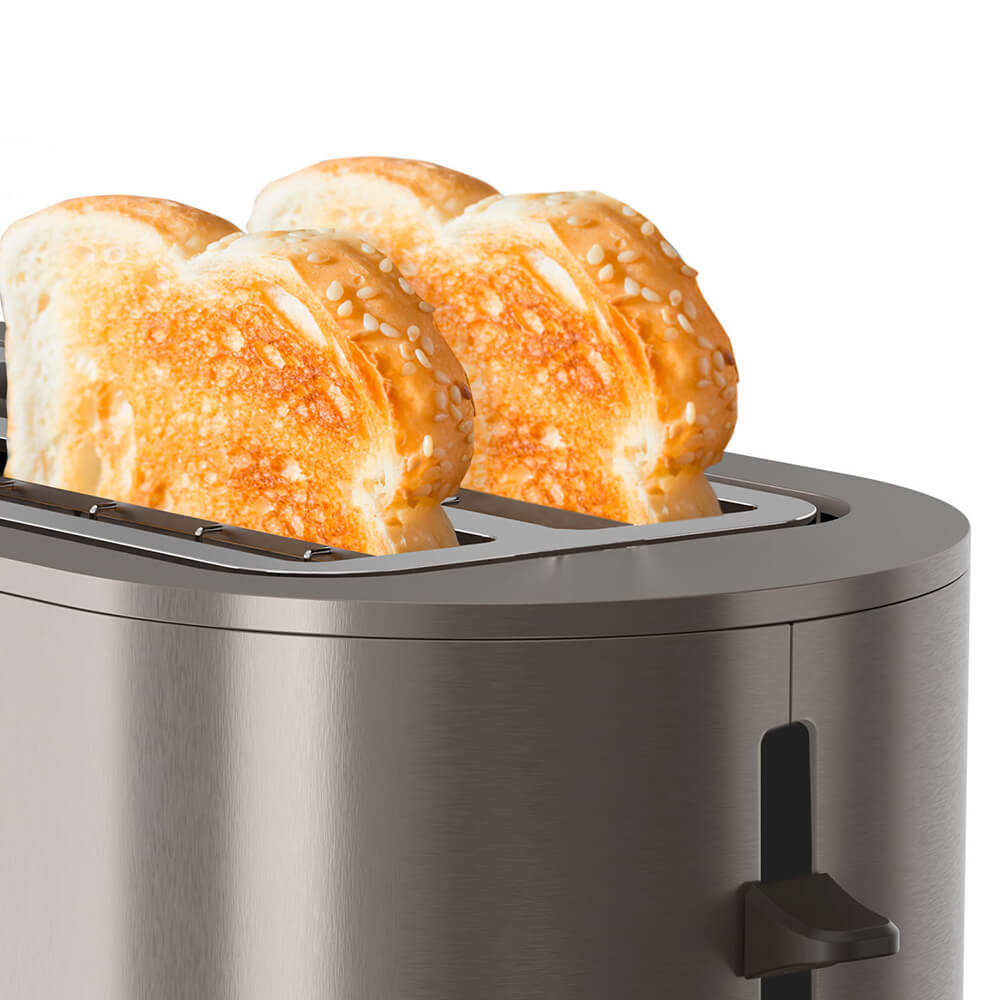 BLACK+DECKER Toaster 2 Long Slot Stainless Steel