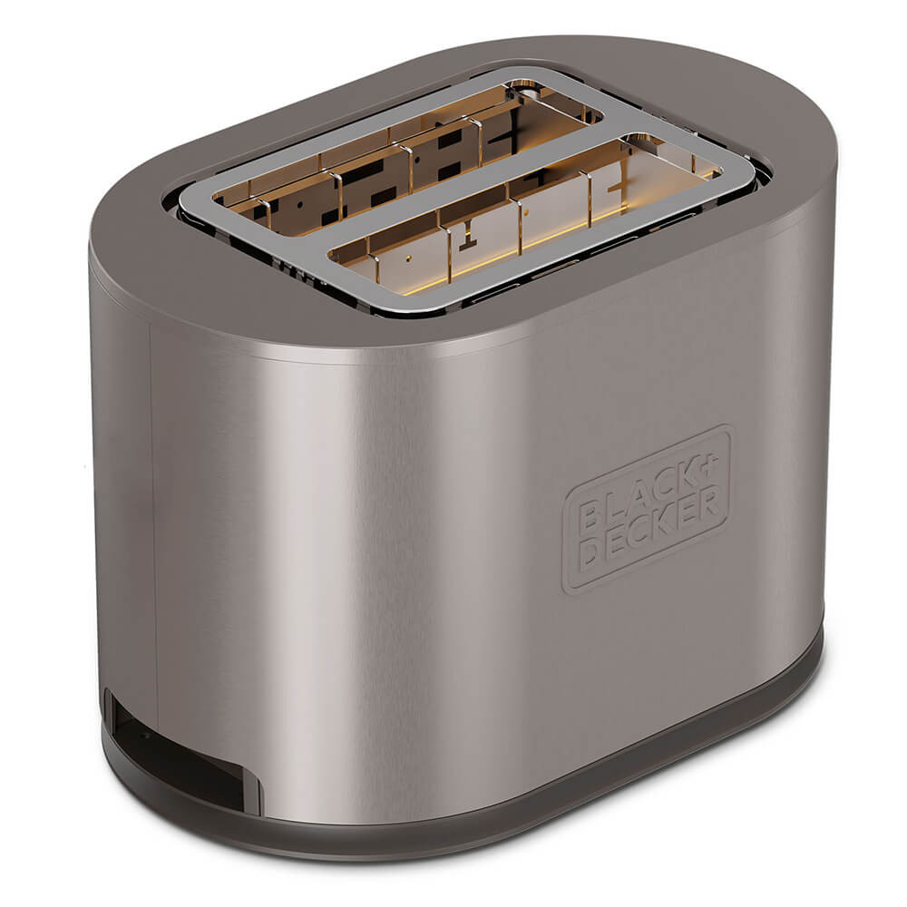 BLACK+DECKER Toaster 2 Slot Stainless Steel