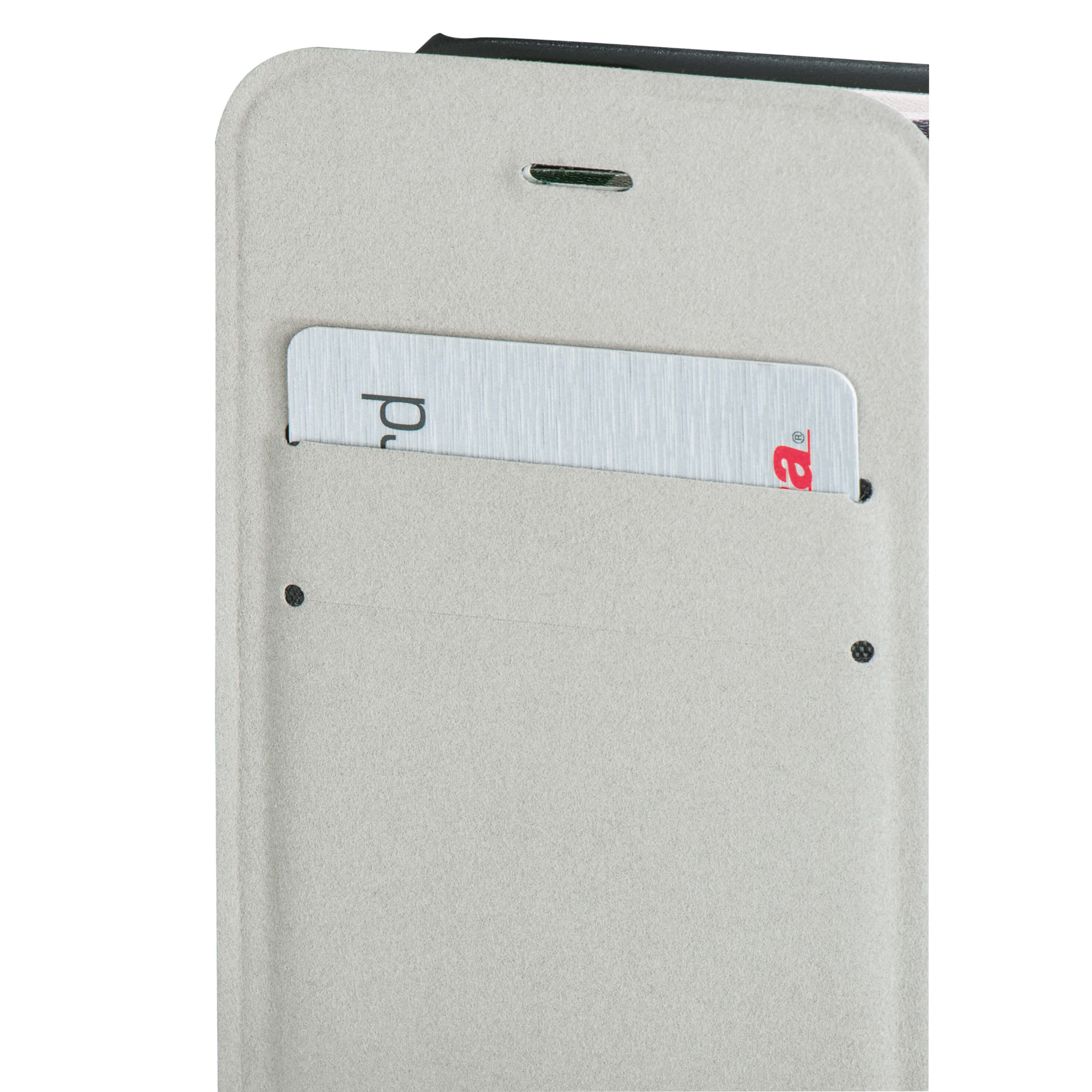 HAMA Lommebokveske DesignLine iPhone6/6S Stripe Oransje/Hvit