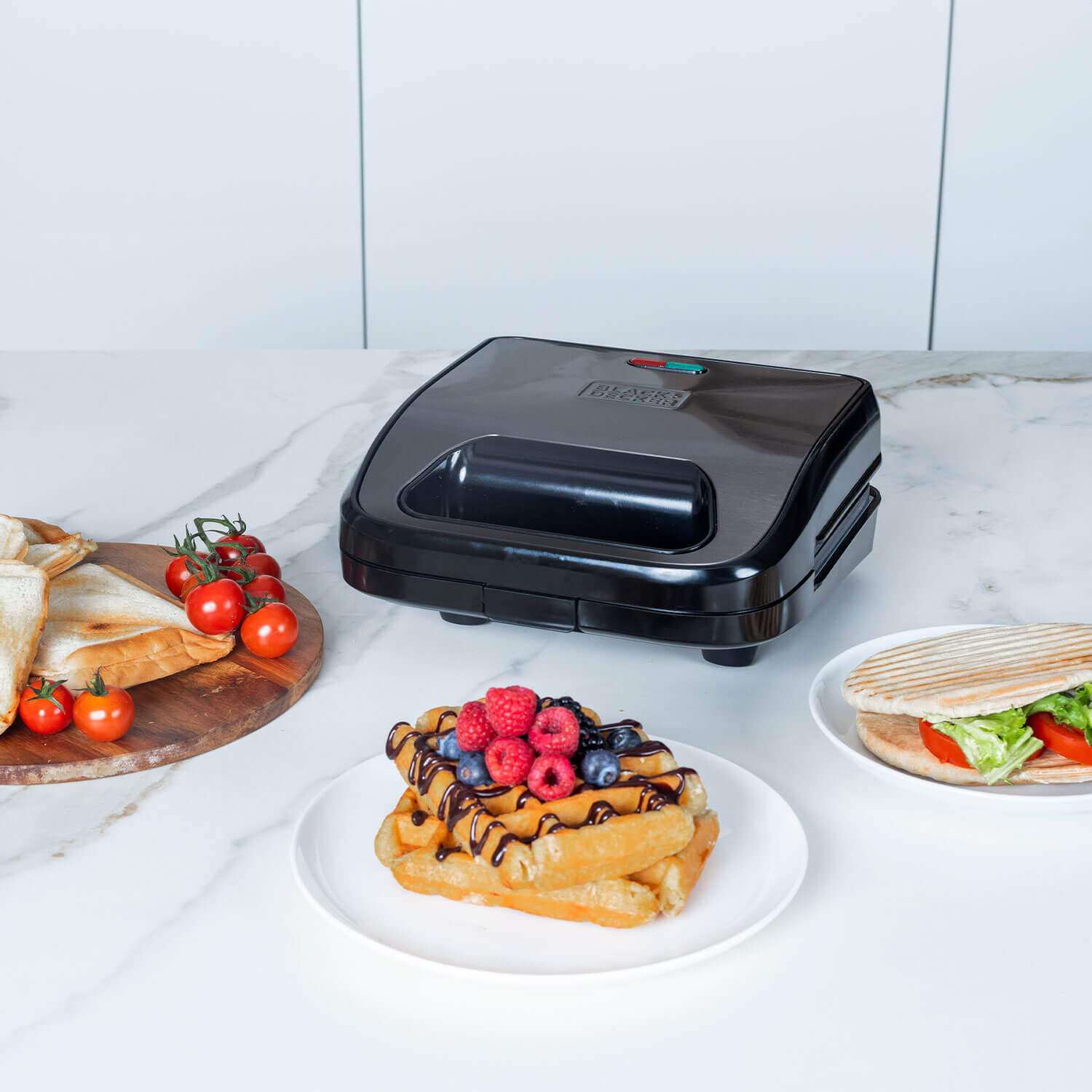 BLACK+DECKER Sandwich Maker Grill Sandwich Waffle