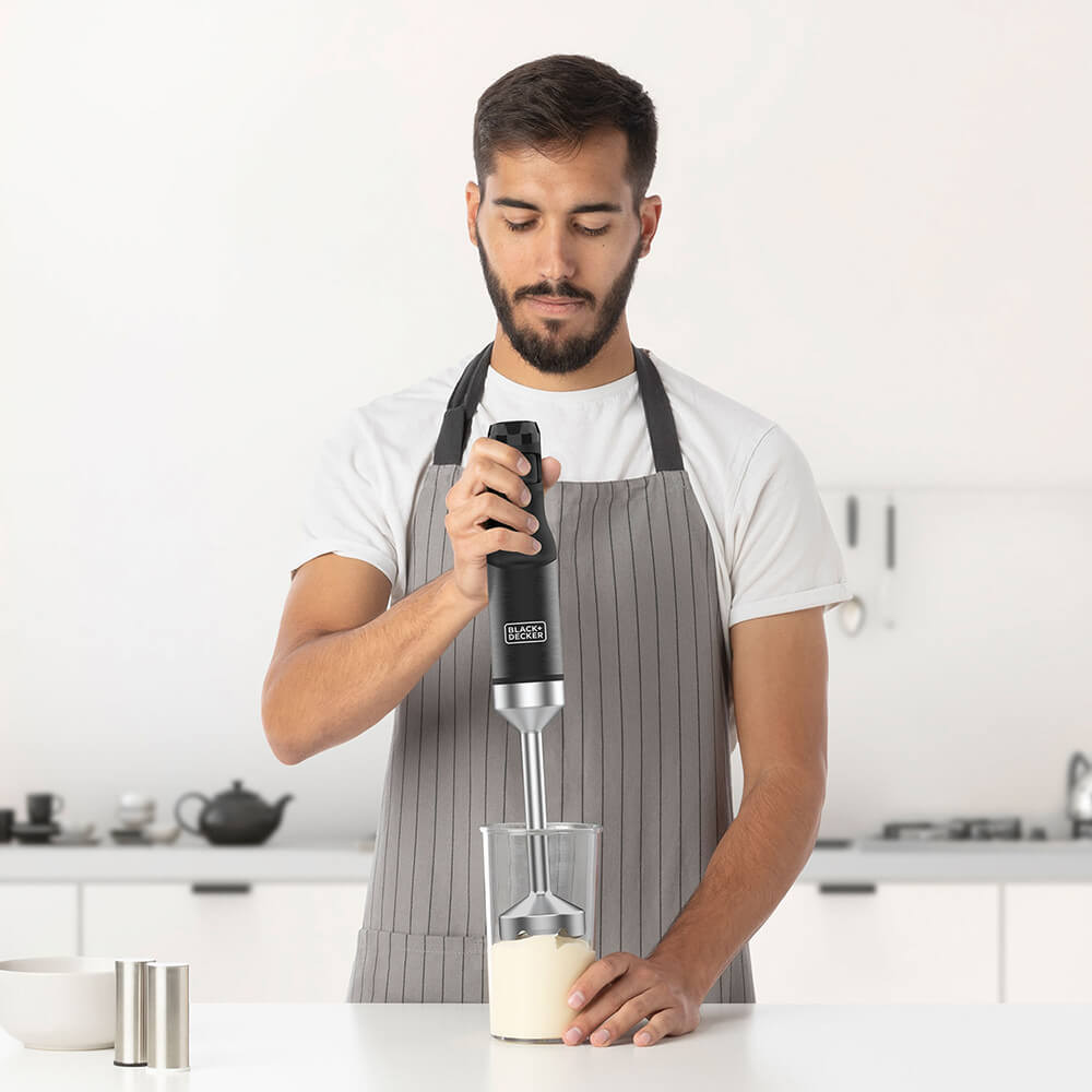 BLACK+DECKER Hand Blender 1500W Black  Accessories