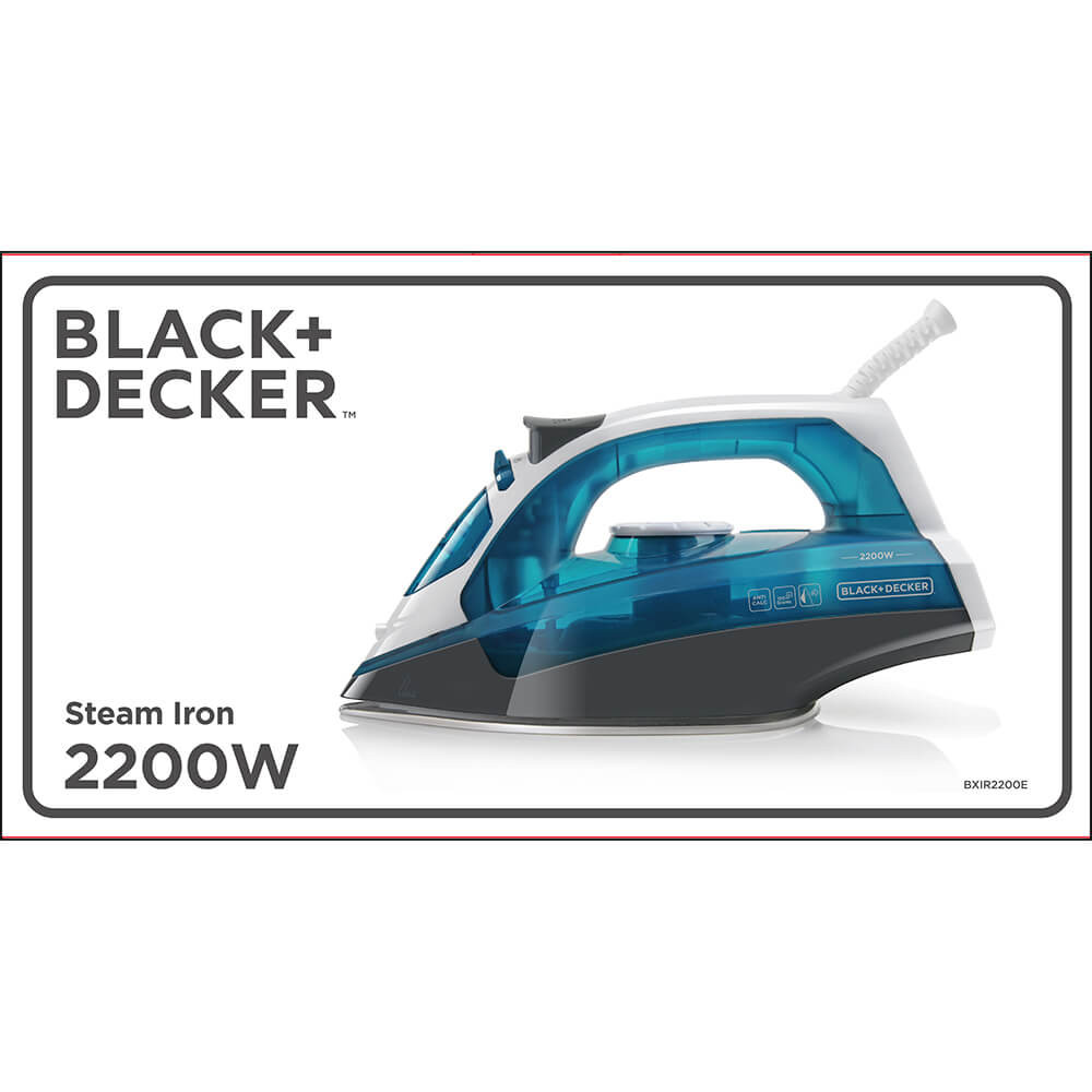 BLACK+DECKER Strykejern Steam Iron Blå
