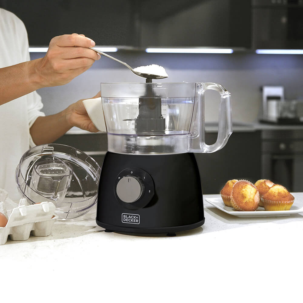 BLACK+DECKER Food Processor 600W Black