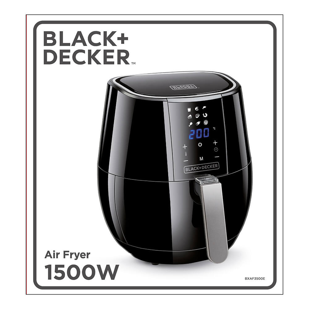 BLACK+DECKER Air Fryer Digital Control 3,5L Black