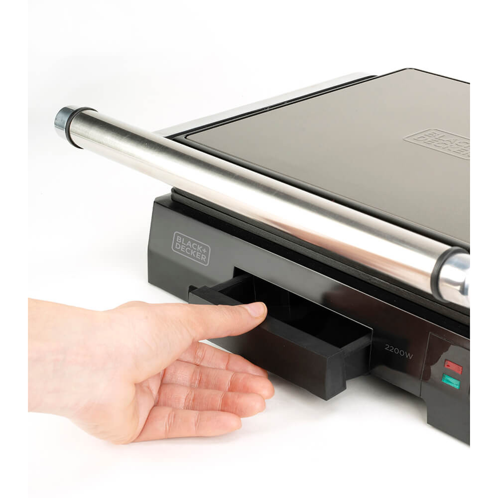 BLACK+DECKER Bordgrill Temp Control 2200W Brushed