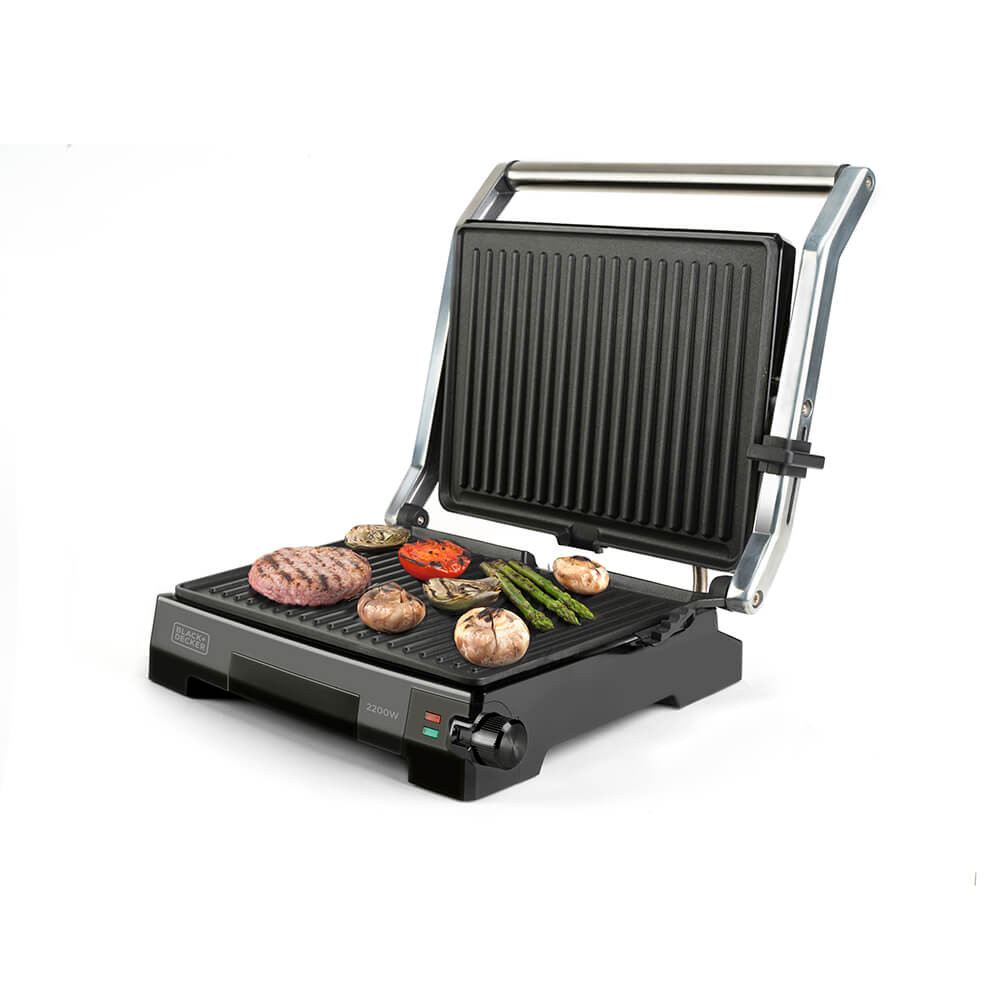 BLACK+DECKER Bordgrill Temp Control 2200W Brushed