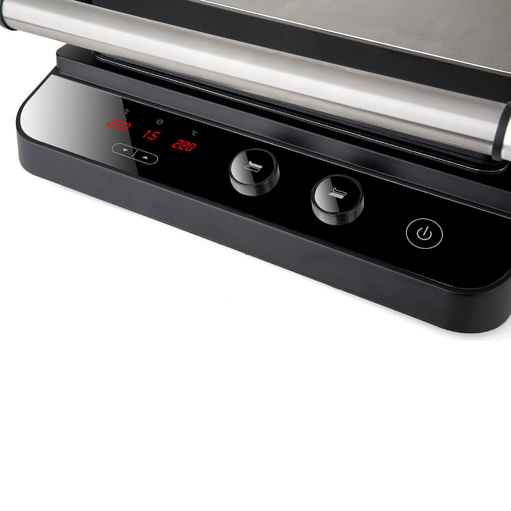 BLACK+DECKER Bordgrill Temp Control Extra Plattor 2000W Brushed