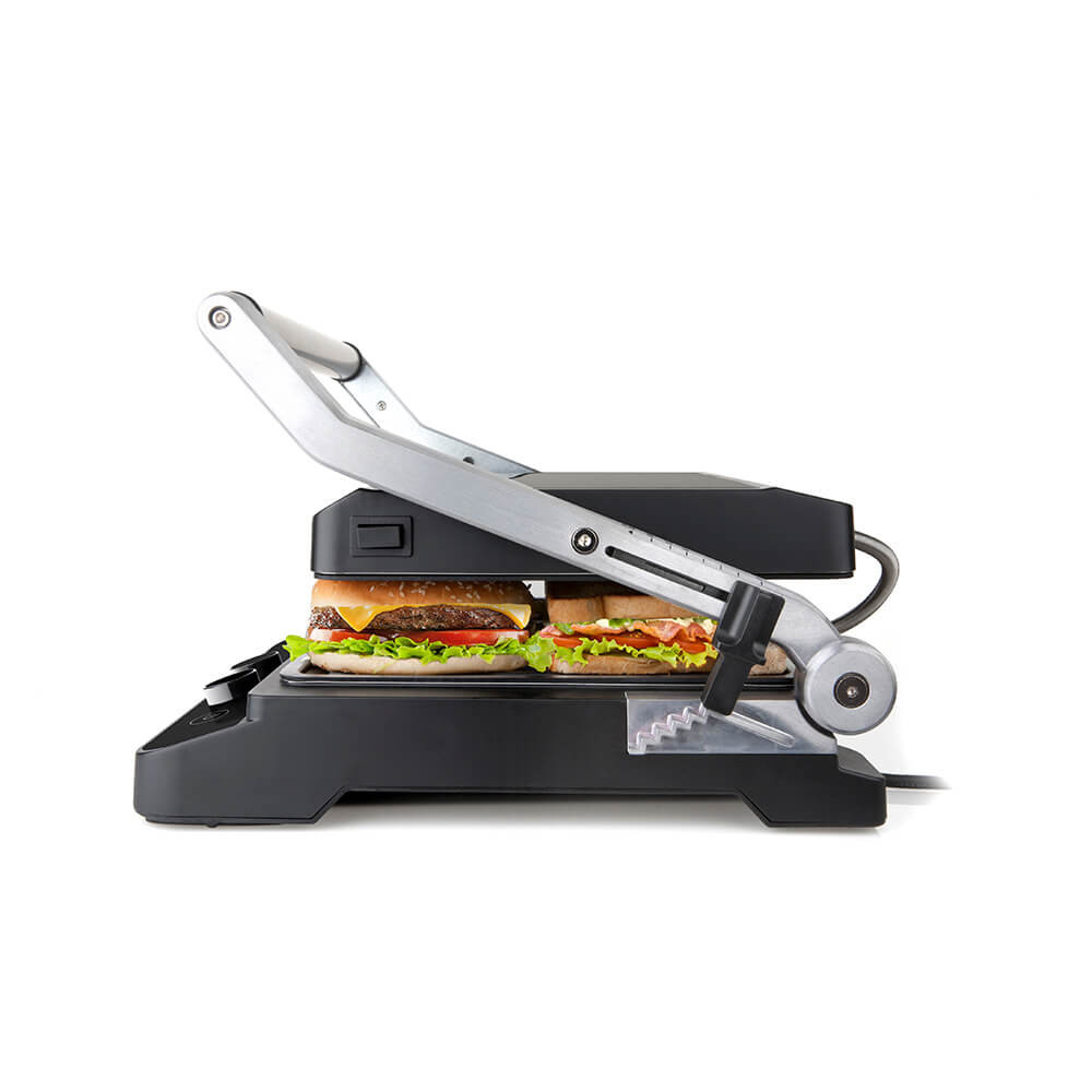 BLACK+DECKER Bordgrill Temp Control Extra Plattor 2000W Brushed