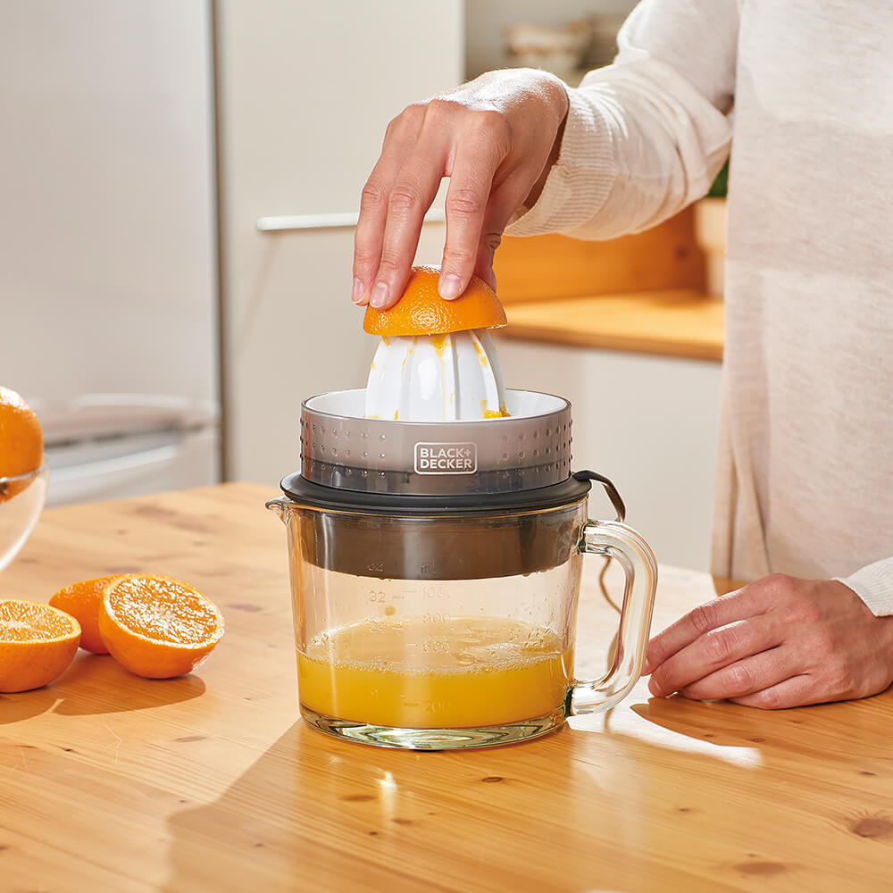 BLACK+DECKER Citruspresse 1L Brushed 30w