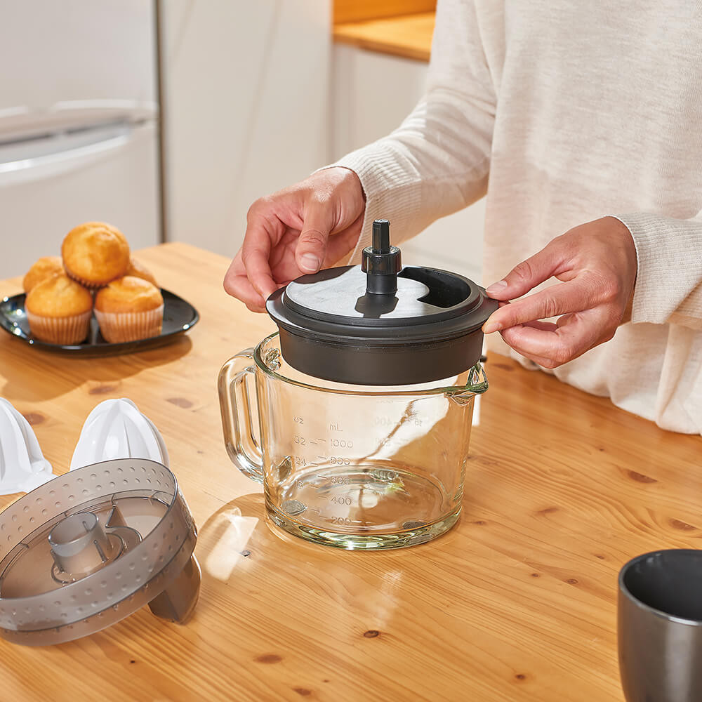 BLACK+DECKER Citruspresse 1L Brushed 30w