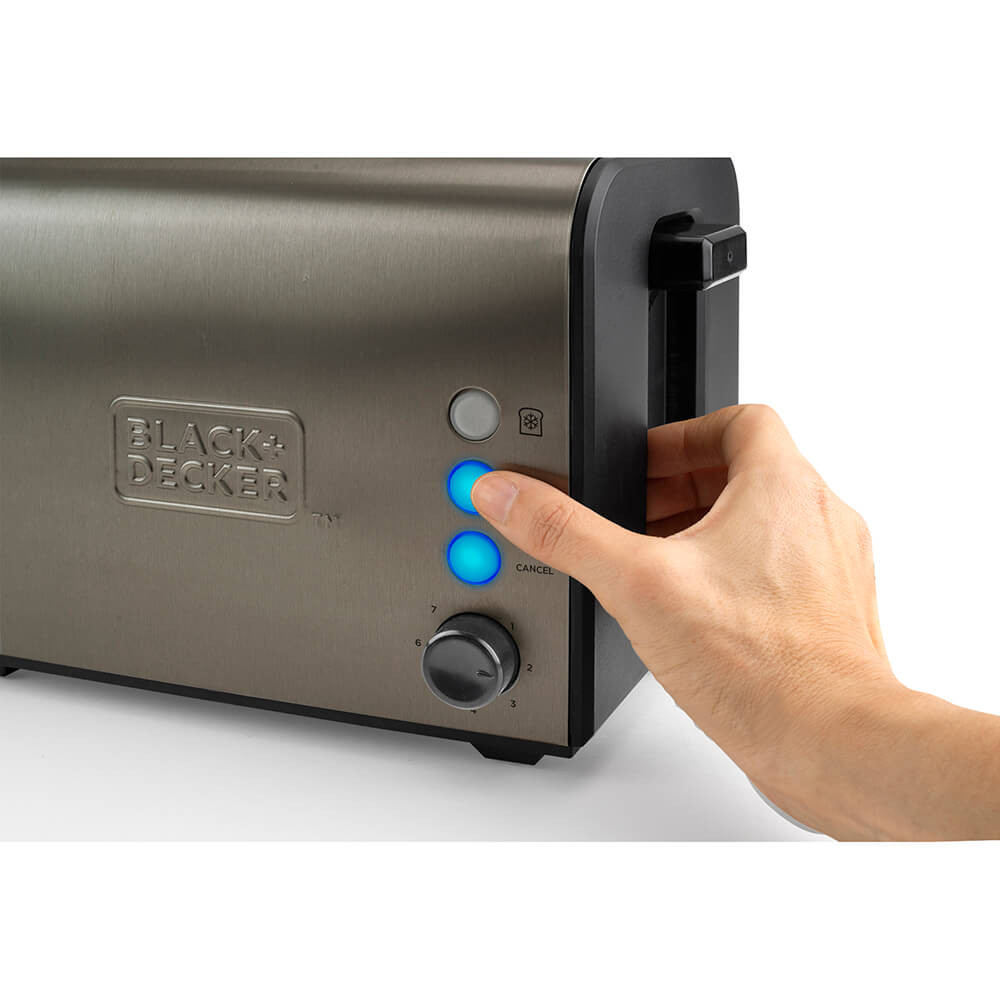 BLACK+DECKER Brødrister 2-Slice Brushed
