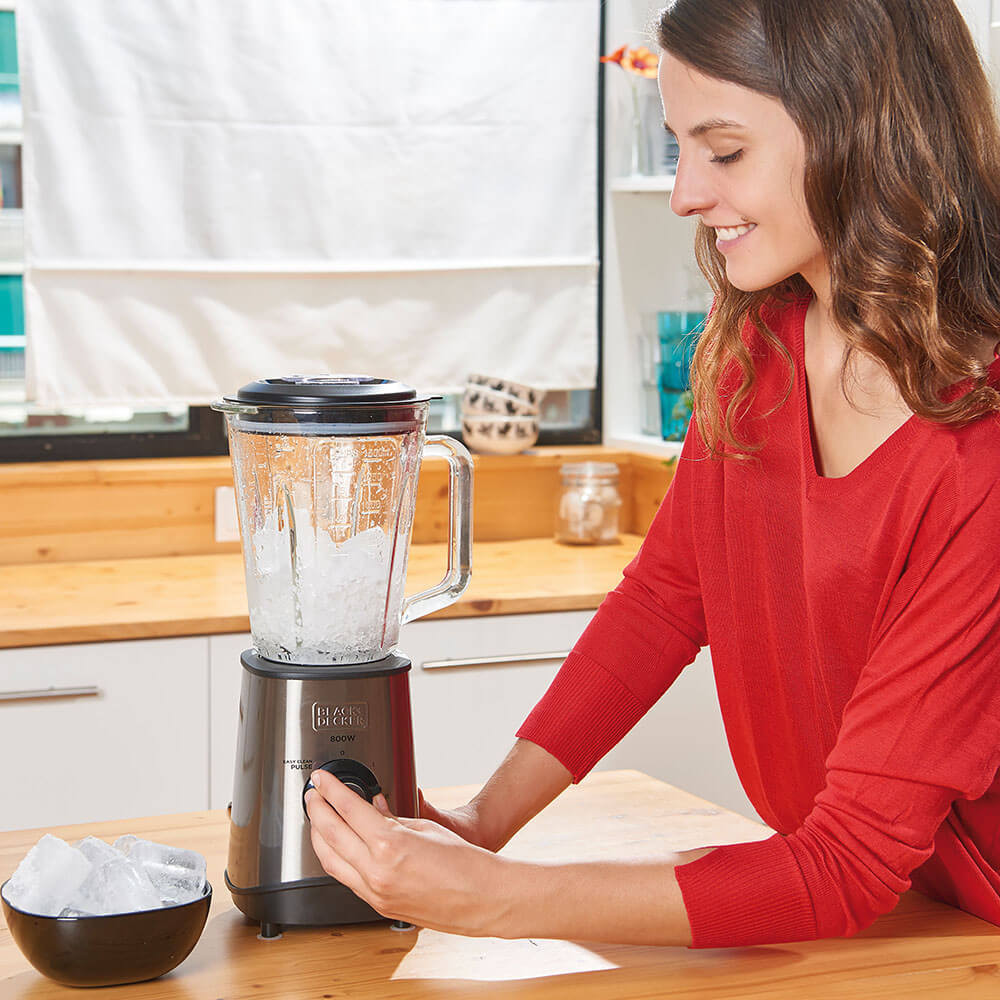 BLACK+DECKER Blender 800W Brushed