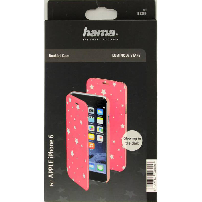 HAMA Lommebokveske DesignLine iPhone6/6S Star Glow Rosa
