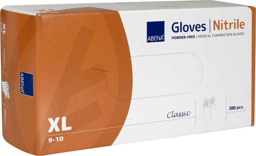 Nitrilhanske Abena Cl. Pf Xl Hvit (200 stk)