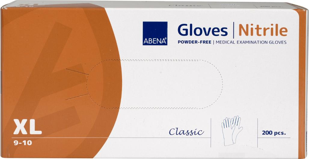Nitrilhanske Abena Cl. Pf Xl Hvit (200 stk)