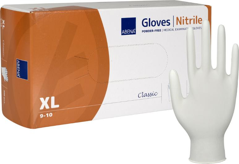 BildeNitrilhanske Abena Cl. Pf Xl Hvit (200 stk)